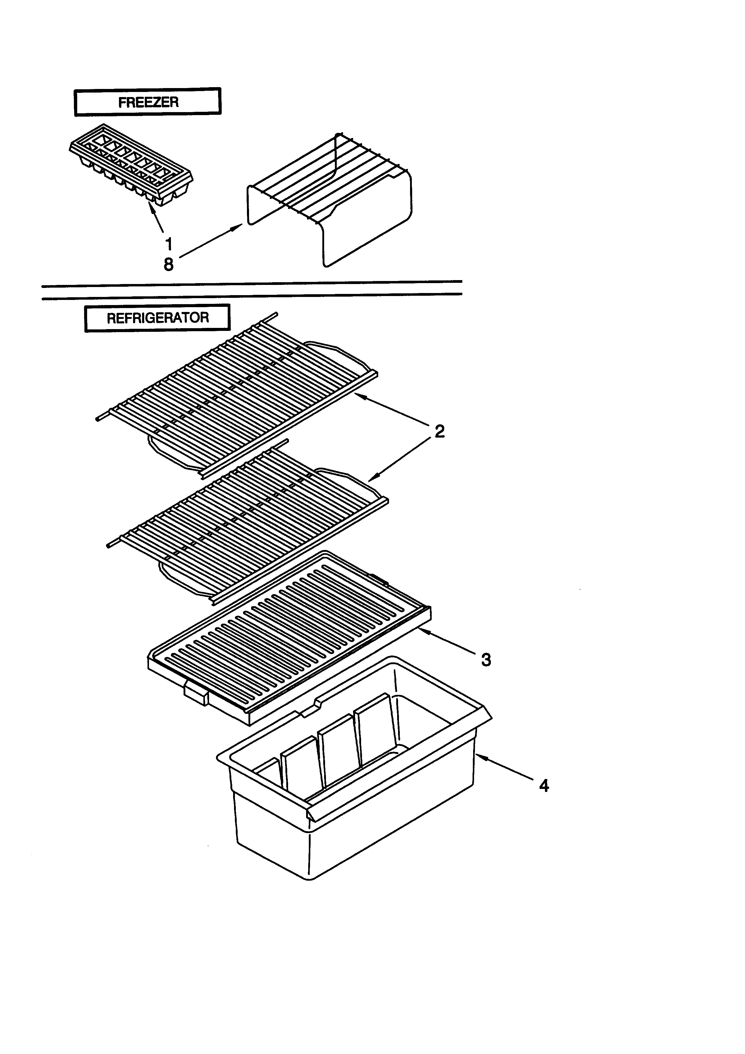 Whirlpool ET14CKYGN01 shelf diagram