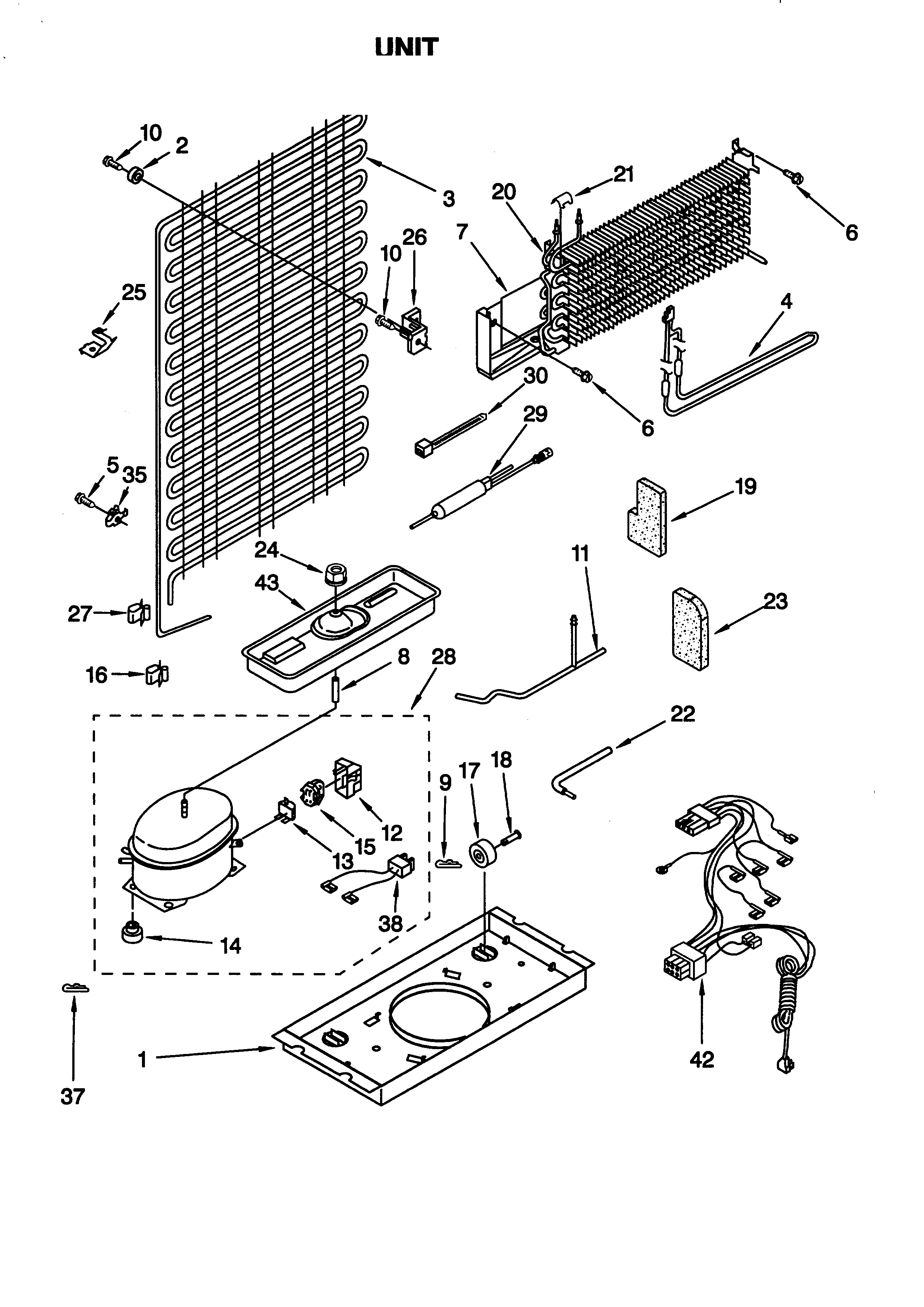 Whirlpool ET14JMXGW01 unit diagram