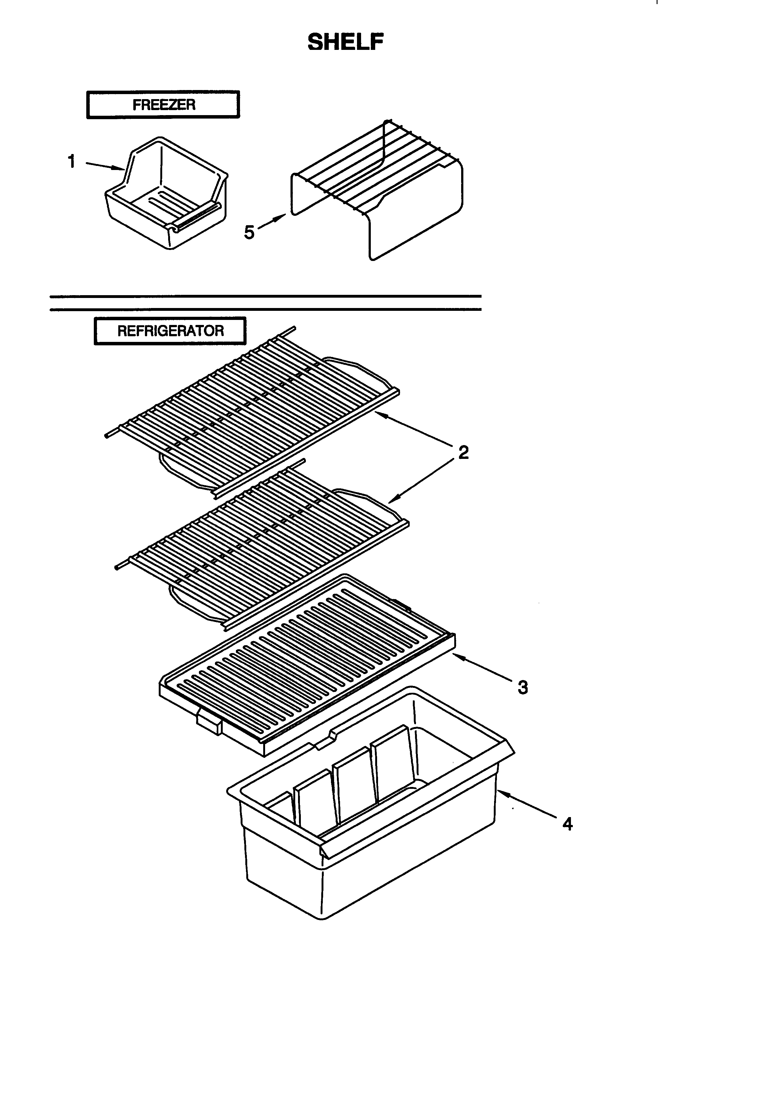 Whirlpool ET14JMXGW01 shelf diagram