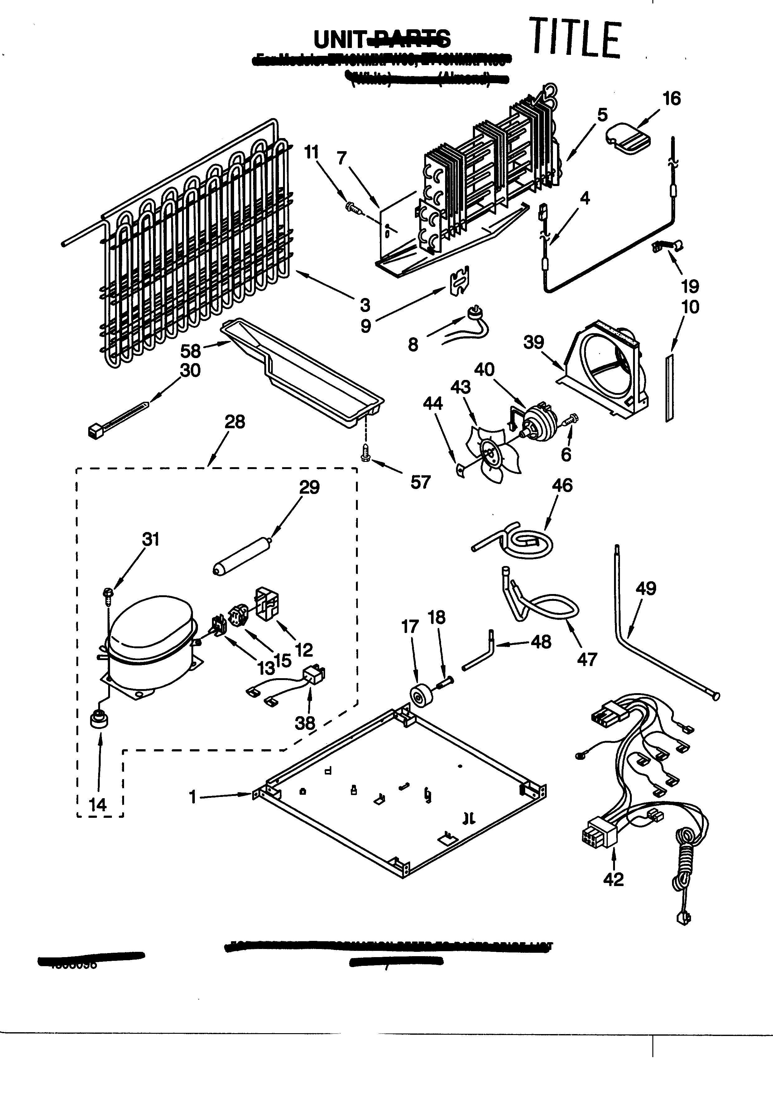 Whirlpool ET18NMFW03 unit diagram