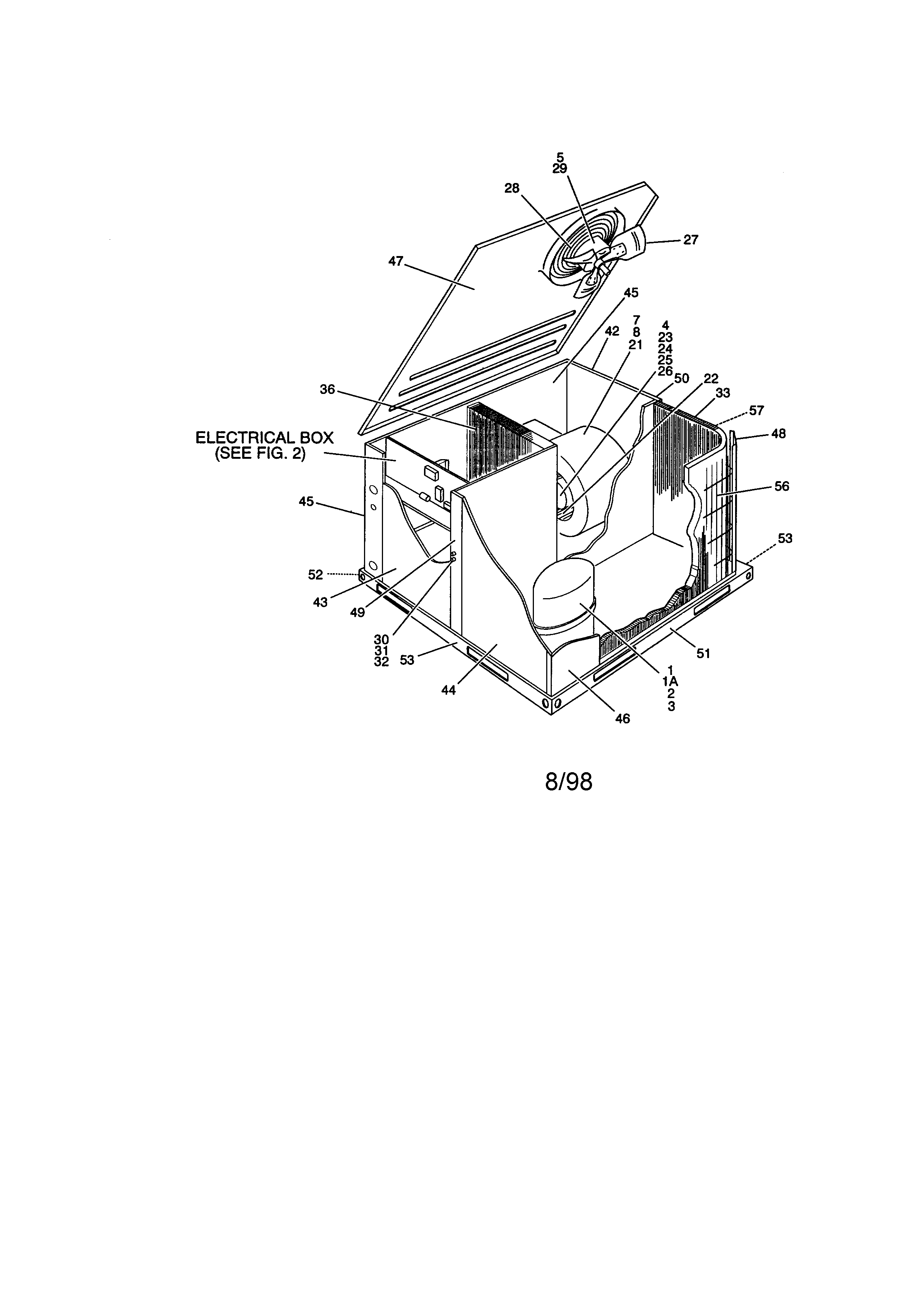 York D1EB036A58 fig. 1 single package products diagram
