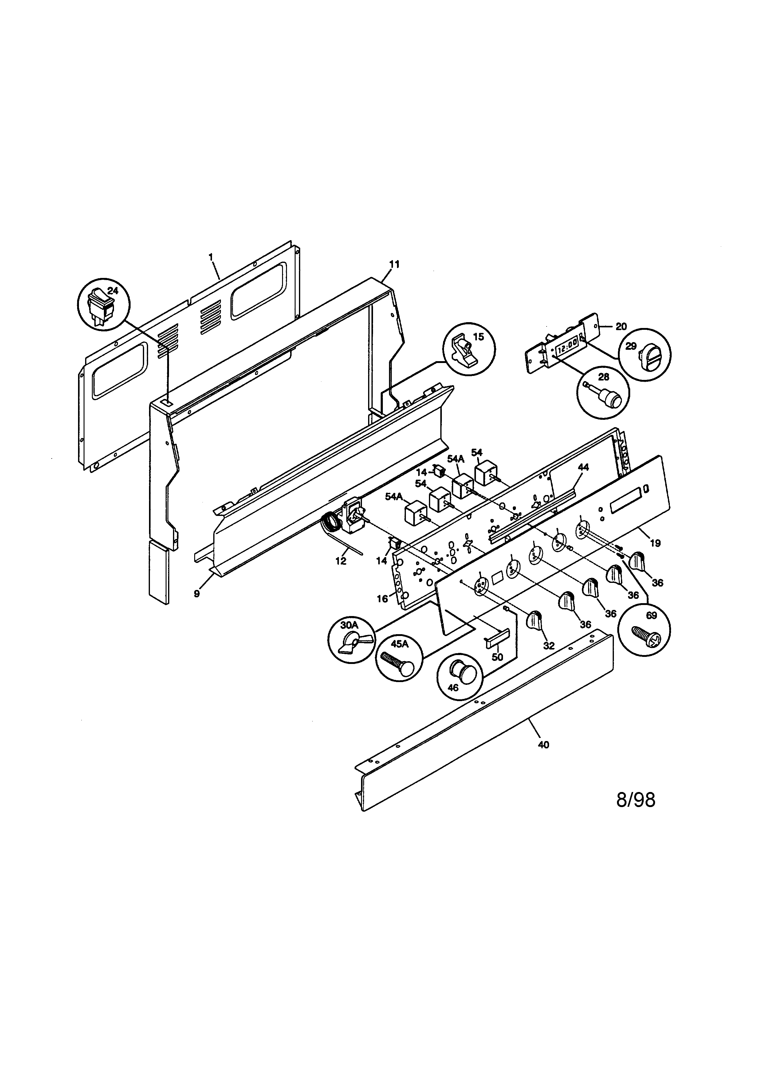 Kenmore 79091105890 backguard diagram