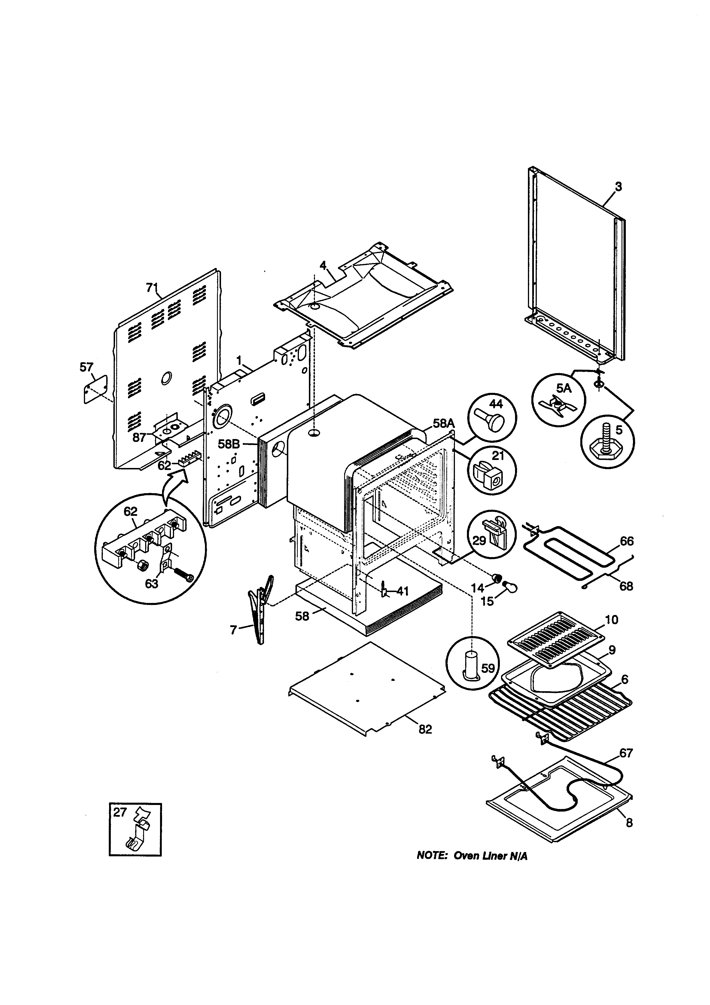 Kenmore 79091105890 body diagram
