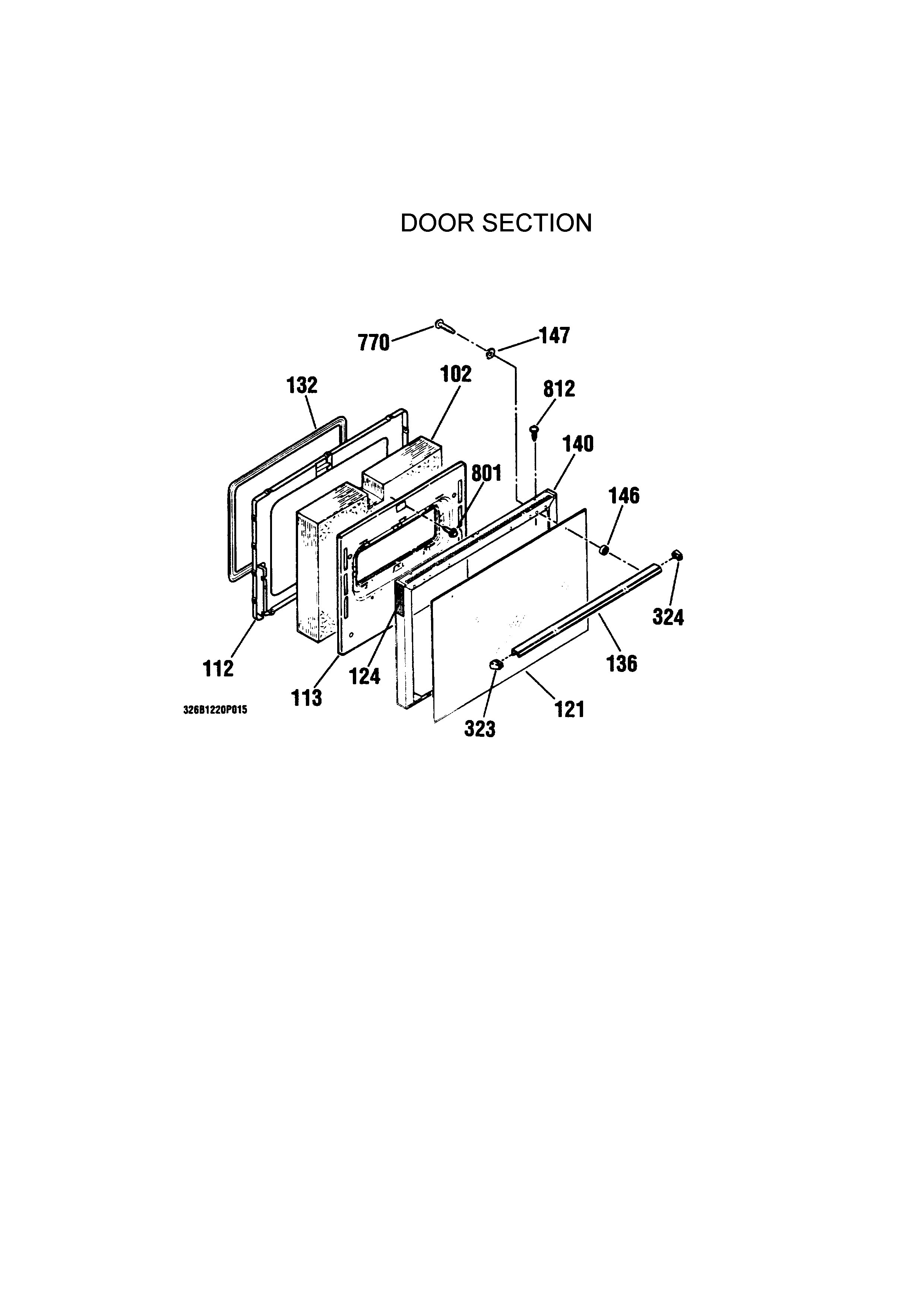 Kenmore 91195388891 door diagram