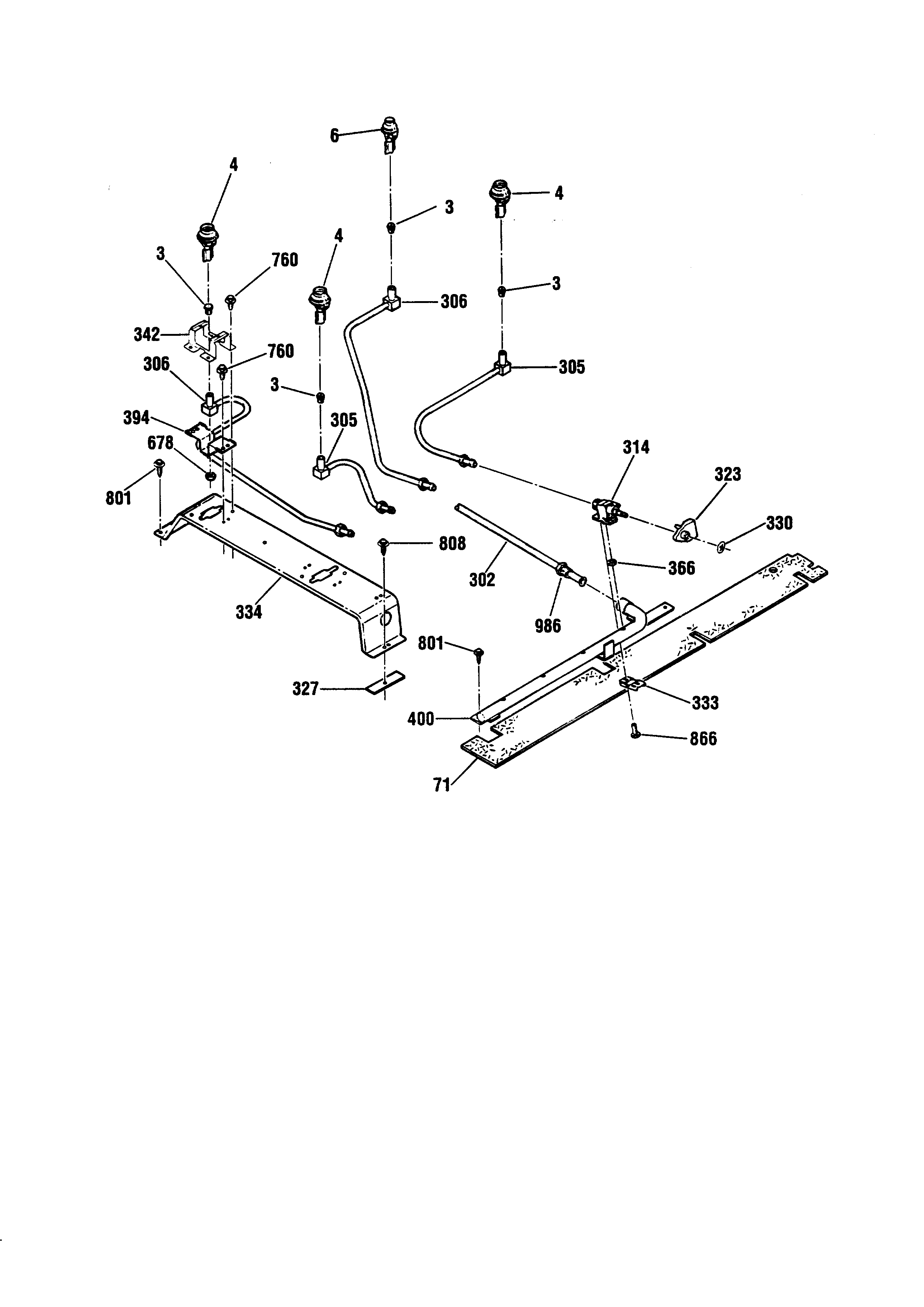 Kenmore 91136665690 top burner diagram