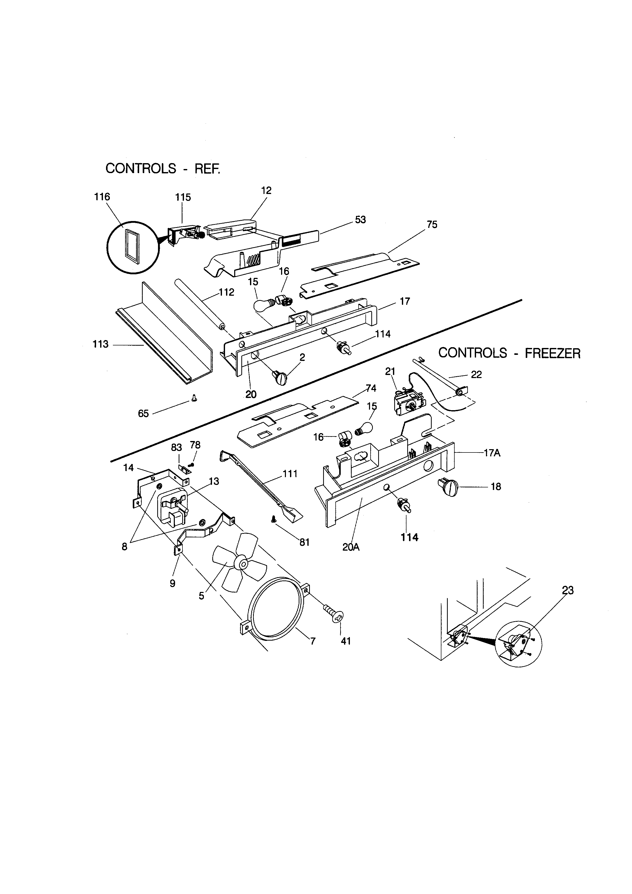 Kenmore 25348022891 controls diagram