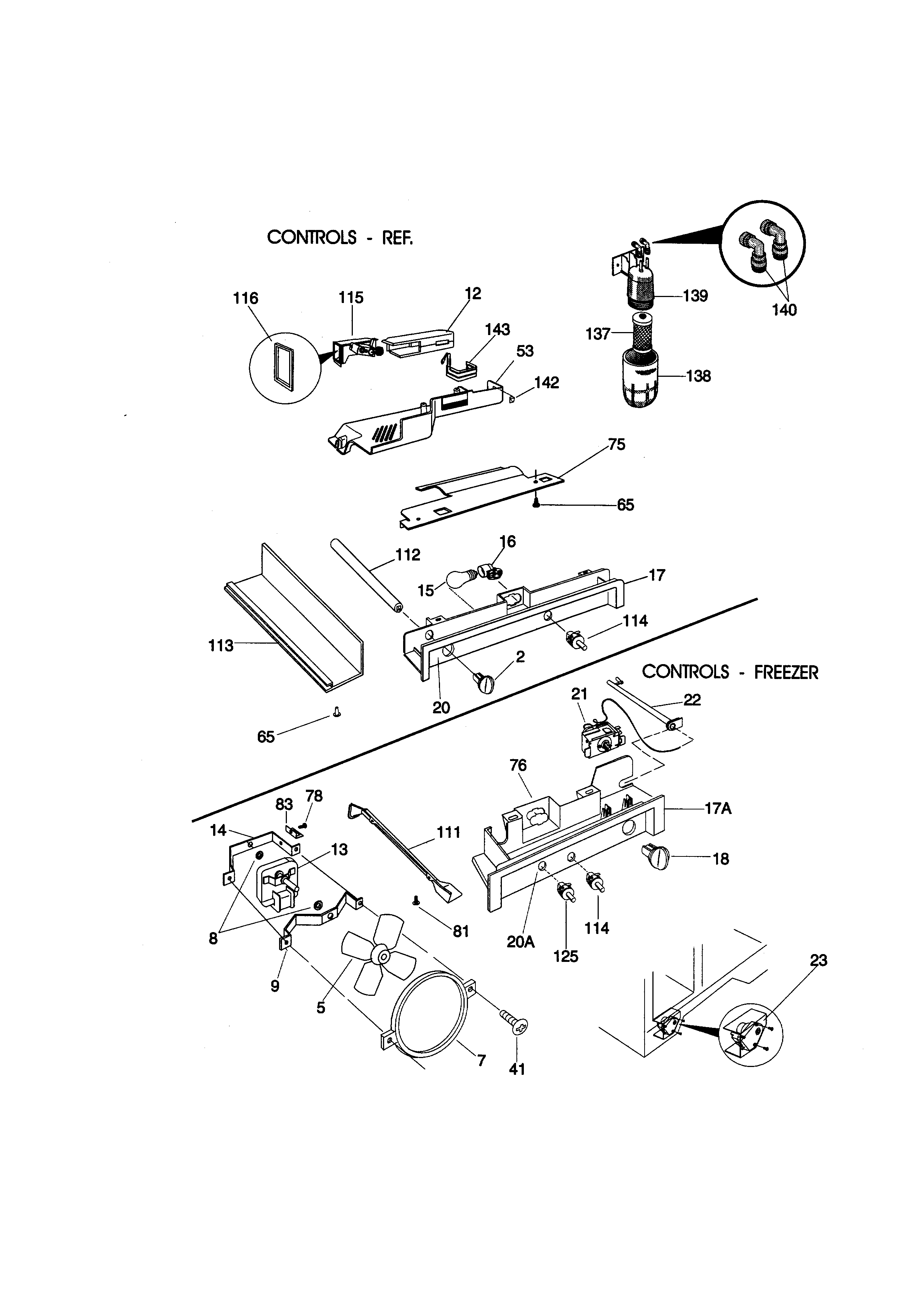 Kenmore 25358085893 controls diagram