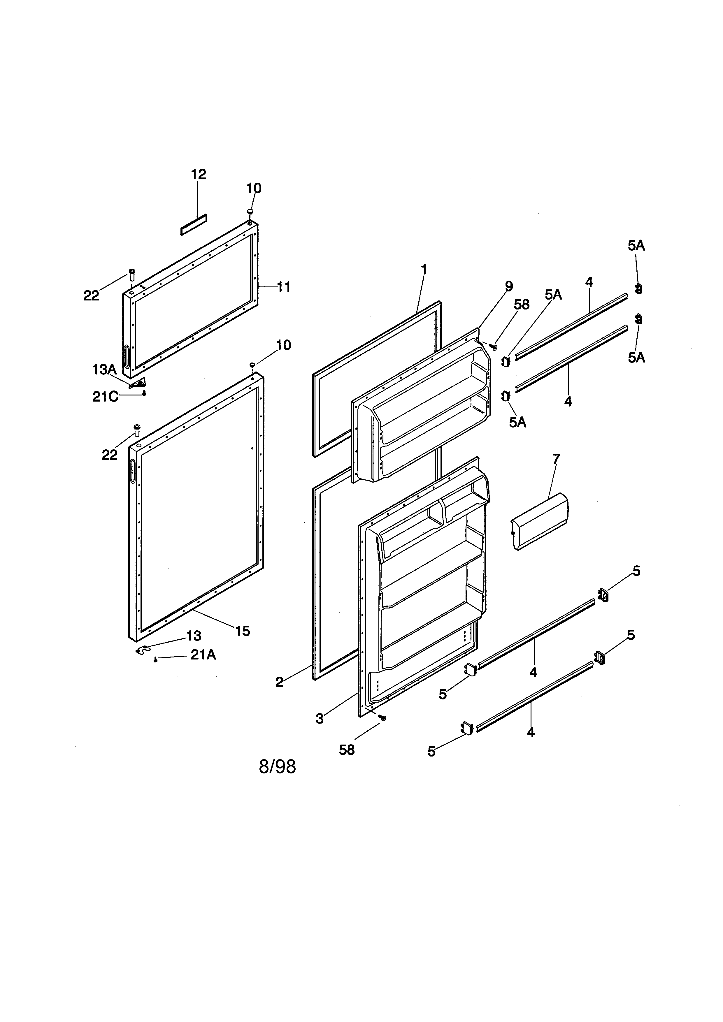 Kenmore 25336610894 door diagram