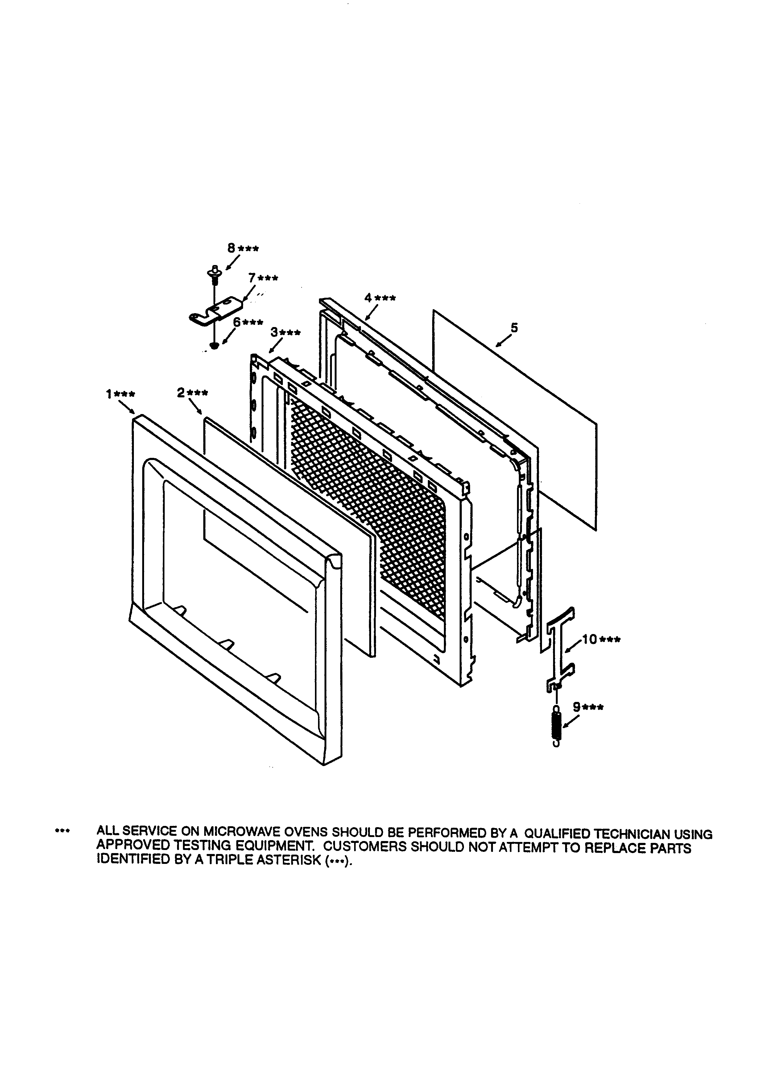 Kenmore 56569401890 door diagram