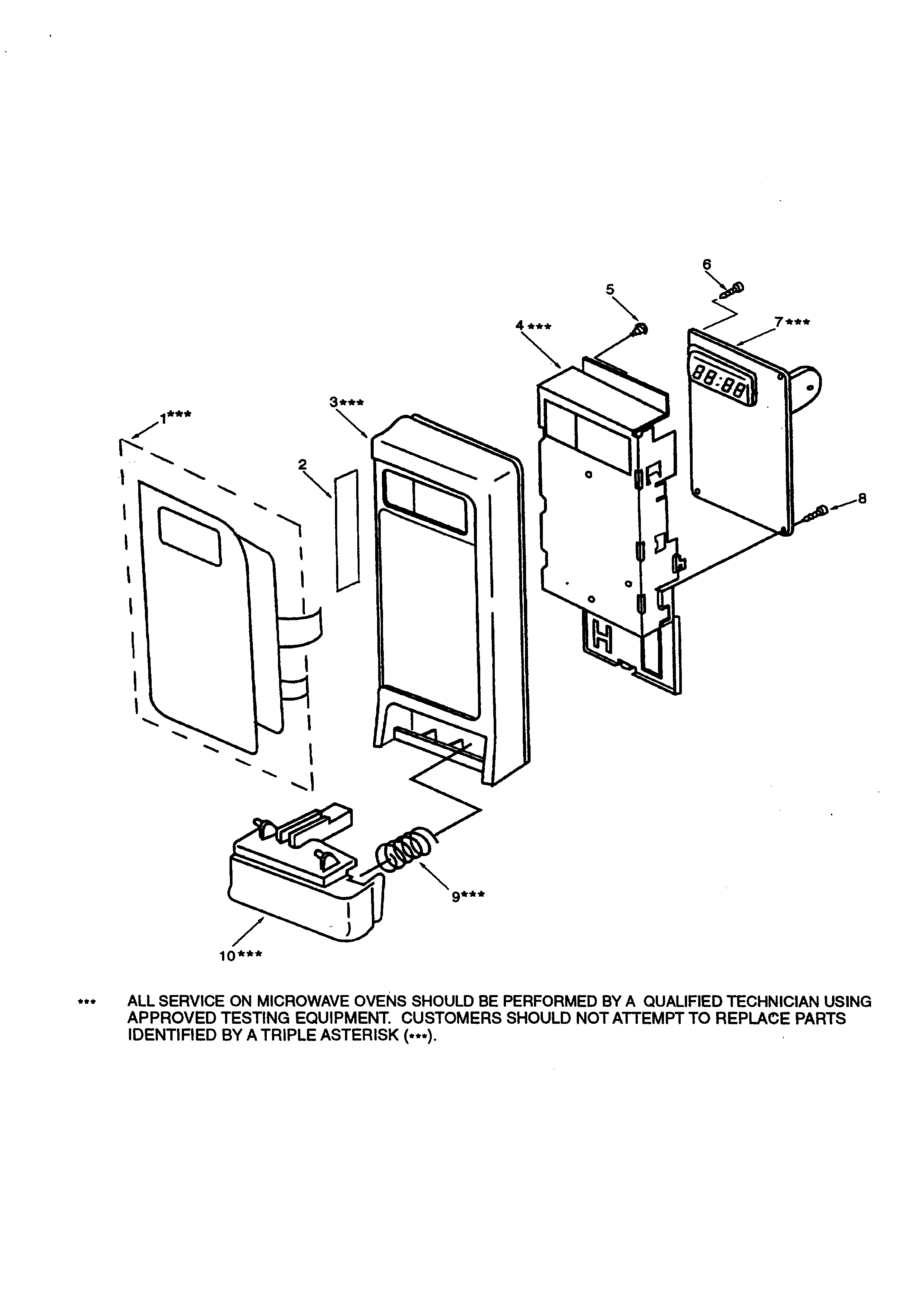 Kenmore 56569280890 control panel diagram