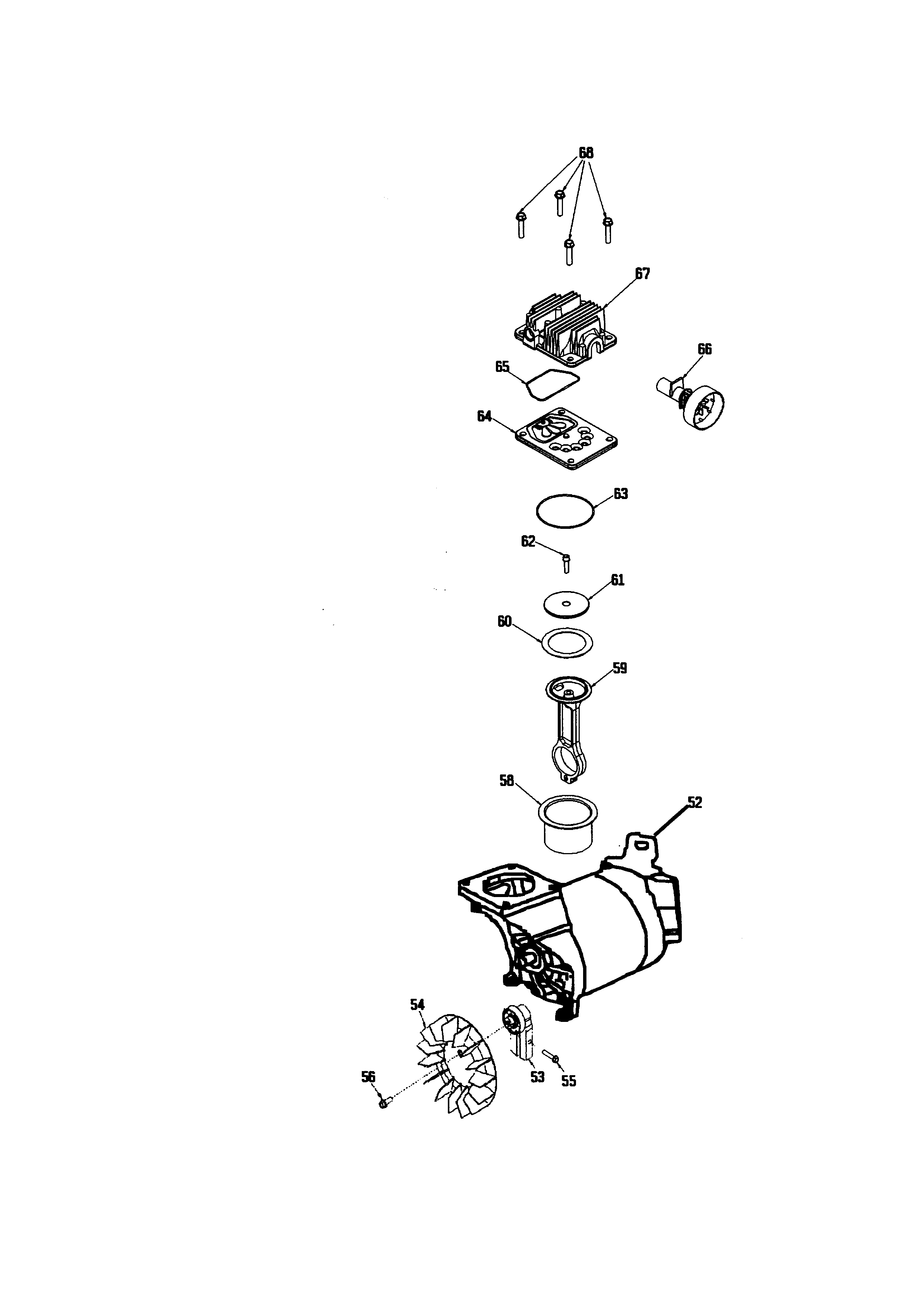 Craftsman 919165310 compressor pump diagram