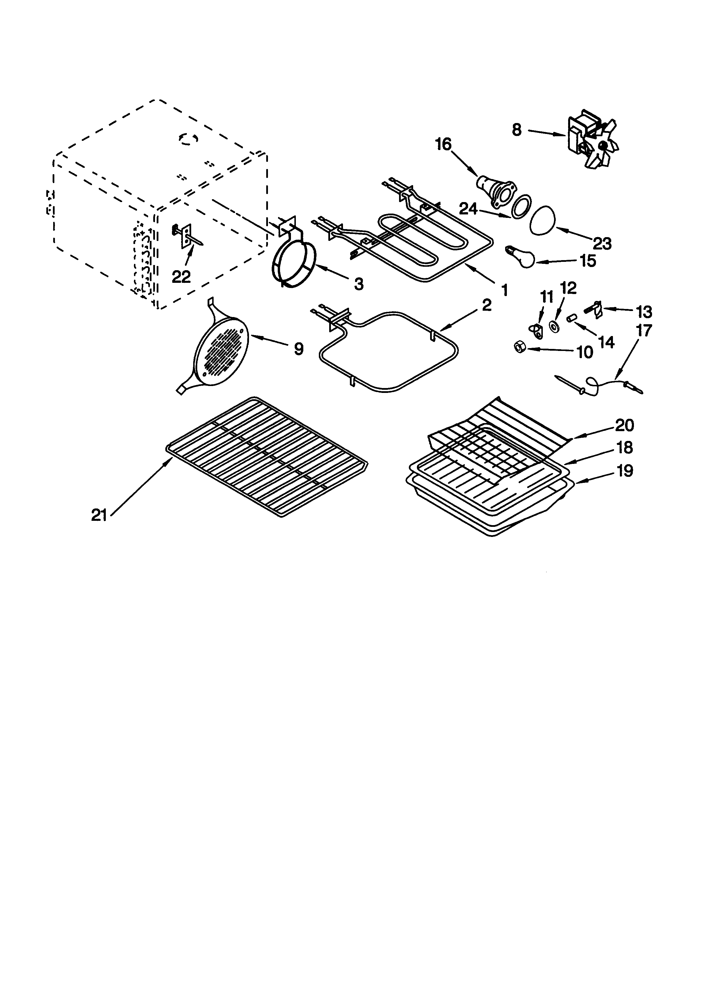 KitchenAid KESC307GBL0 oven diagram