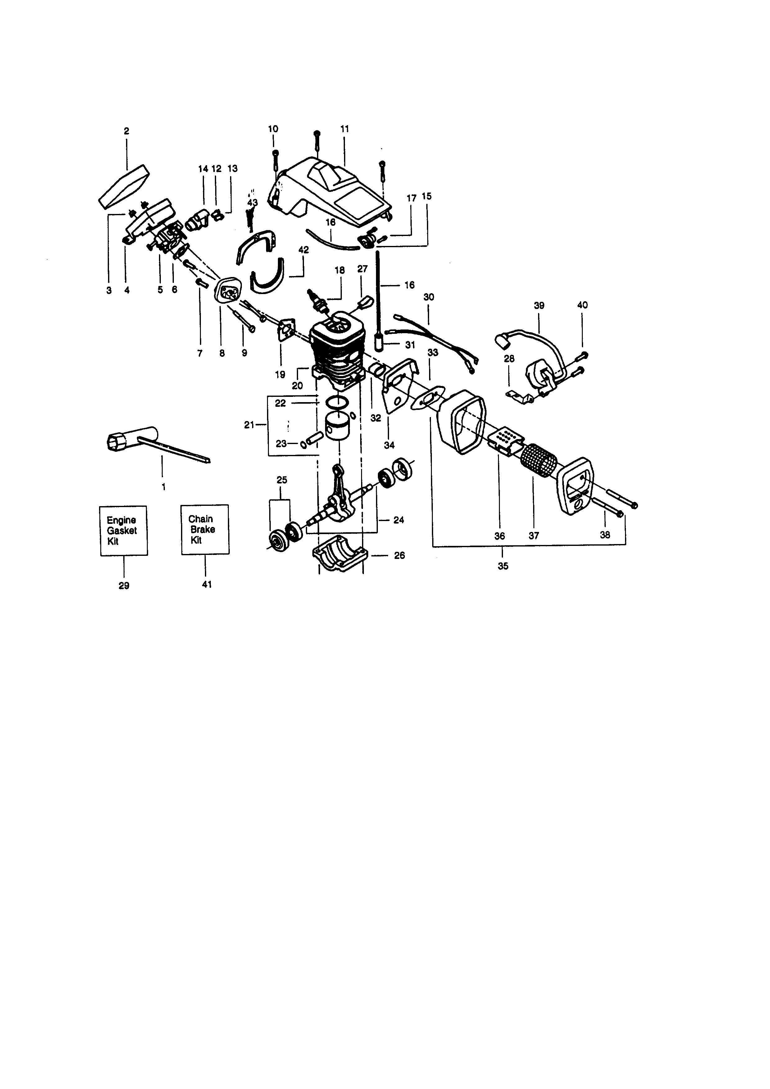 Craftsman 358350080 repair parts diagram