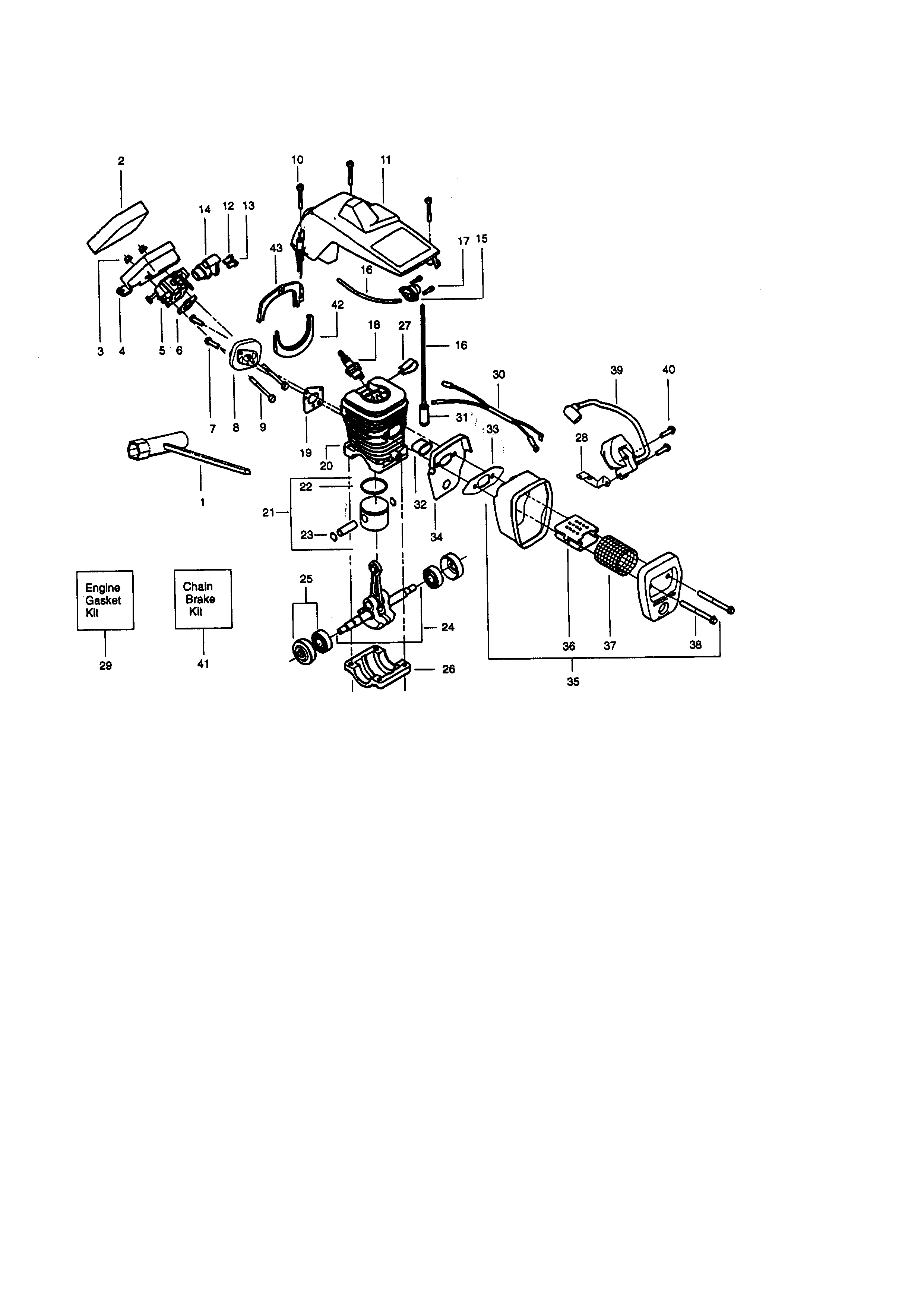 Craftsman 35831440 cylinder assembly diagram
