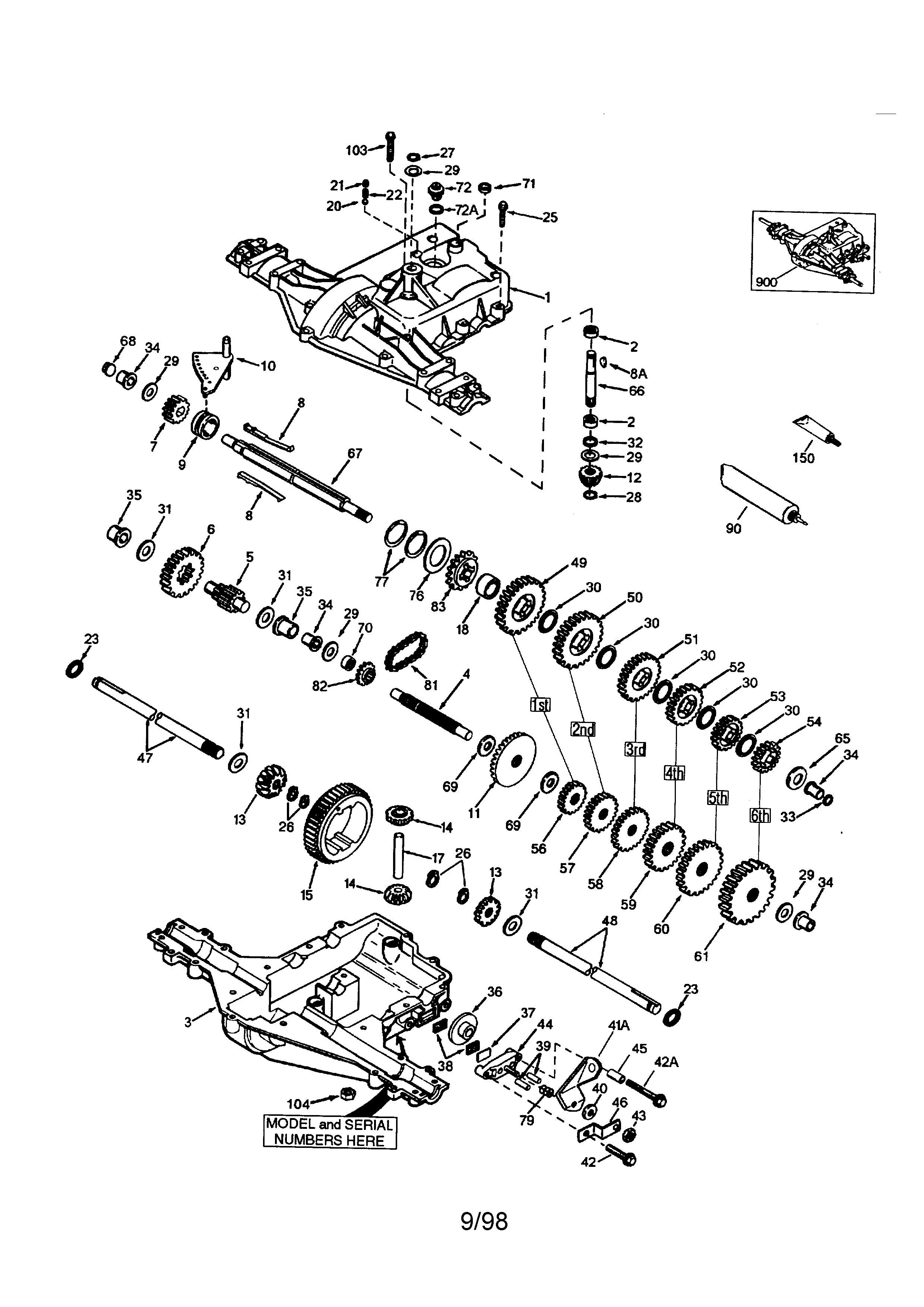 Peerless 930-057B peerless transaxle 930-057b diagram