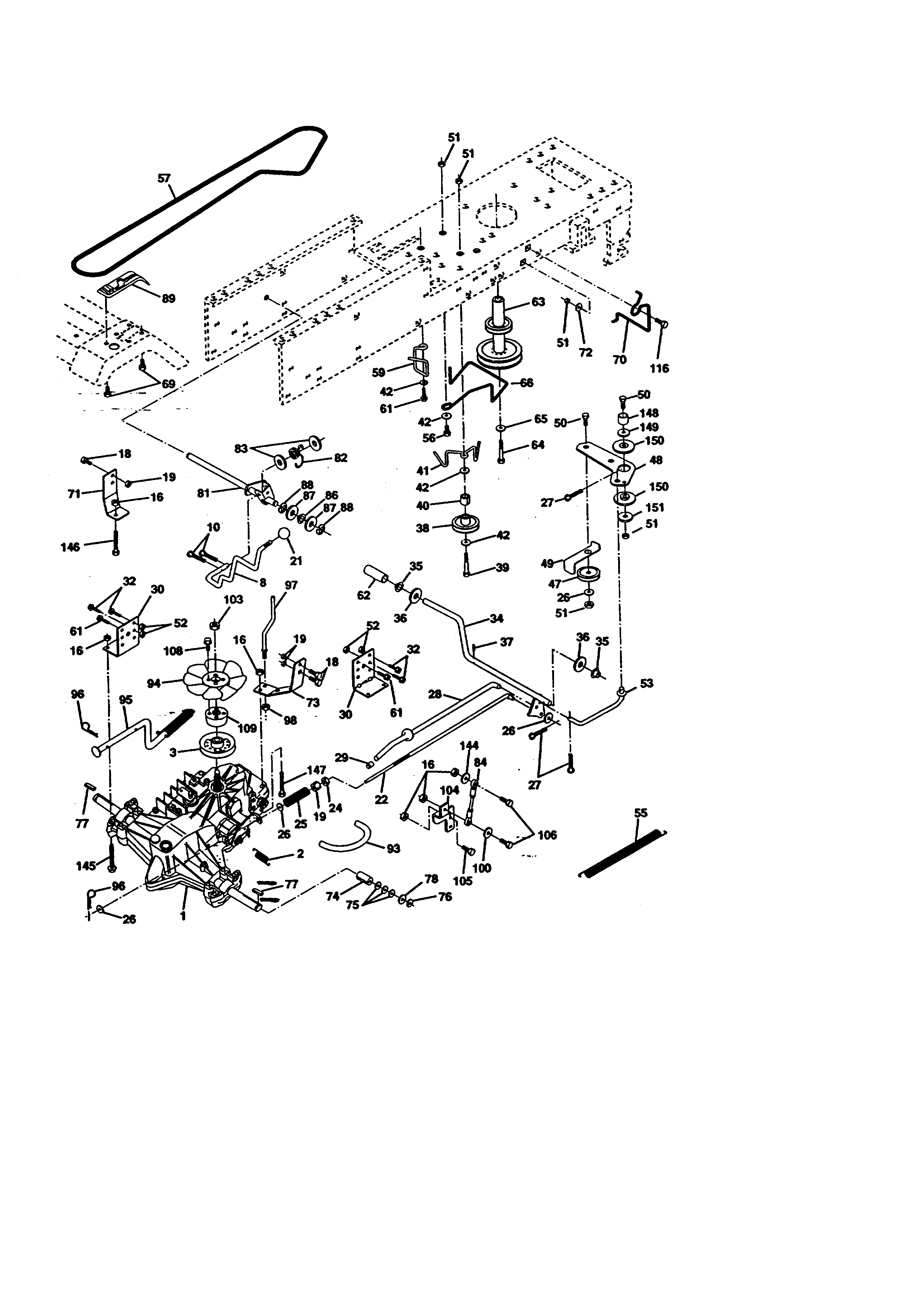 Craftsman 917270623 ground drive diagram