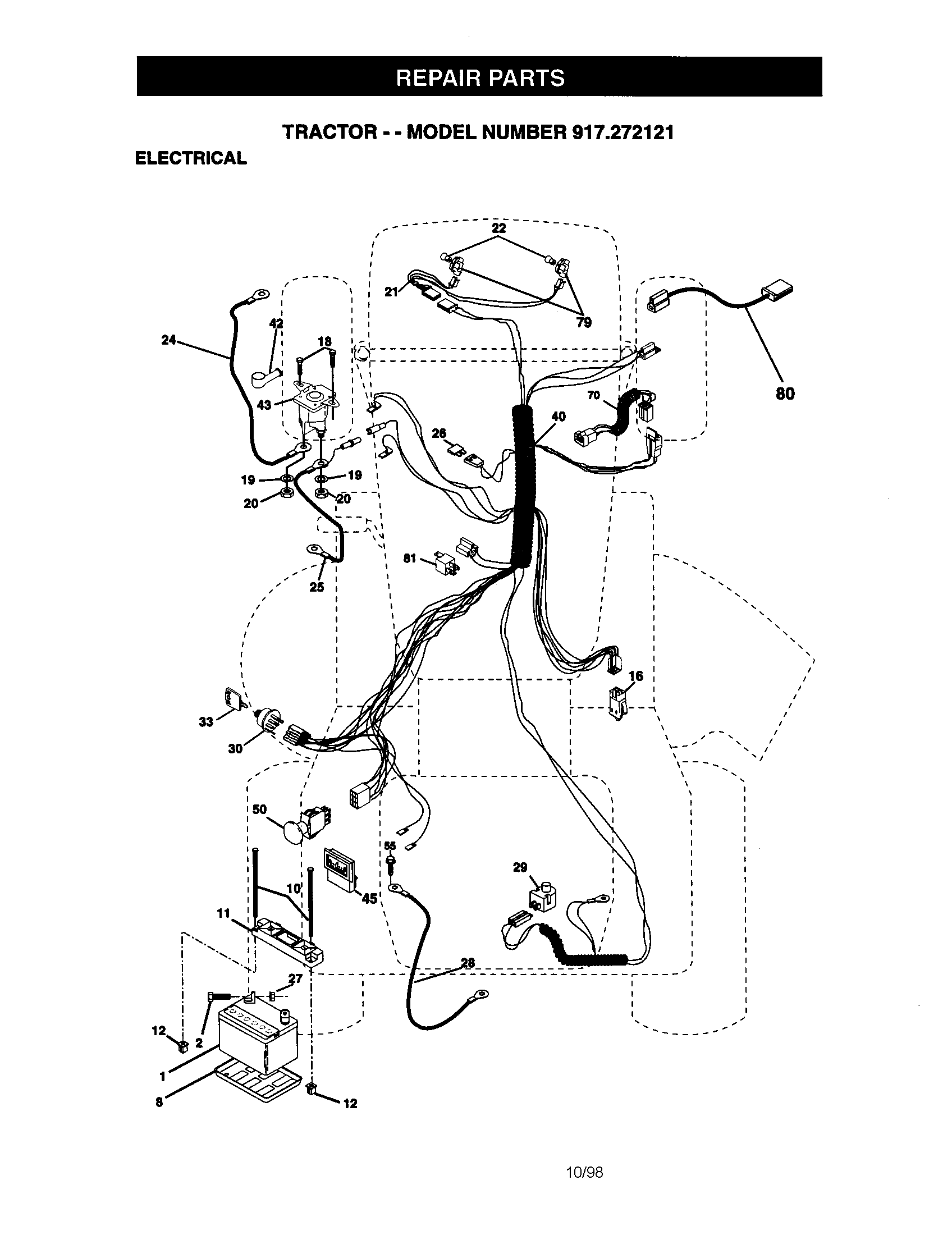 Craftsman 917272121 electrical diagram