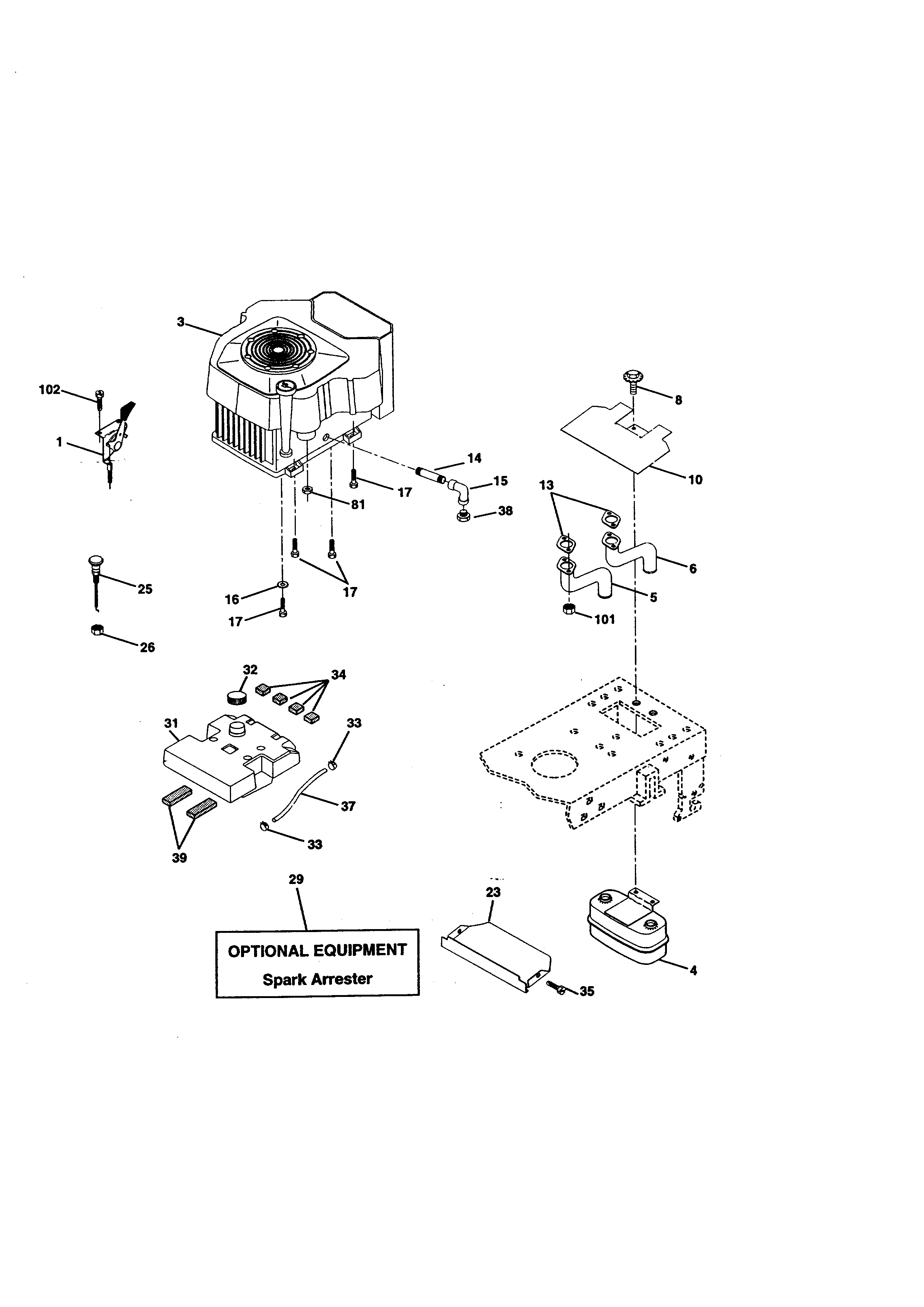 Craftsman 917272121 engine diagram