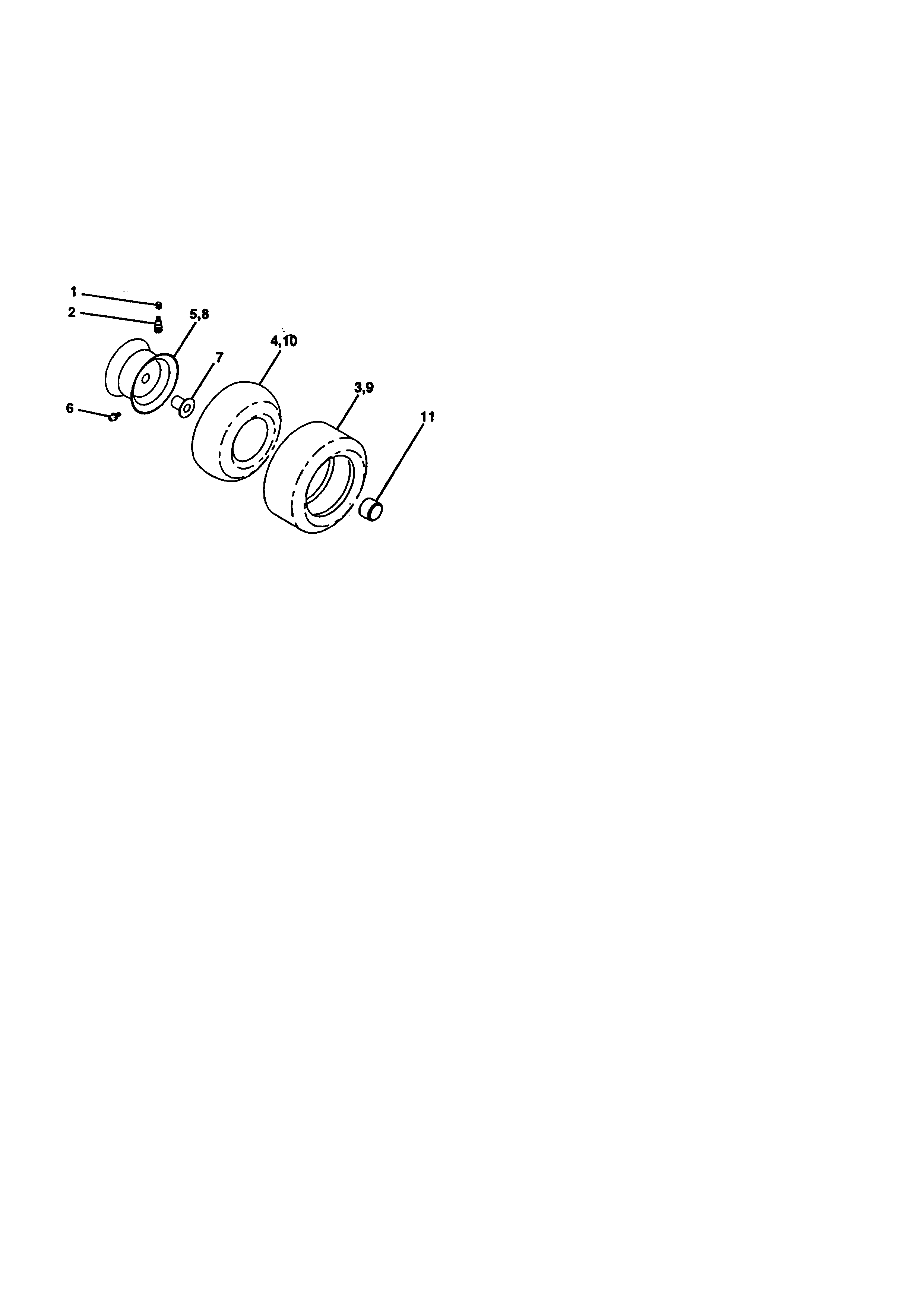 Craftsman 917272121 wheels and tires diagram