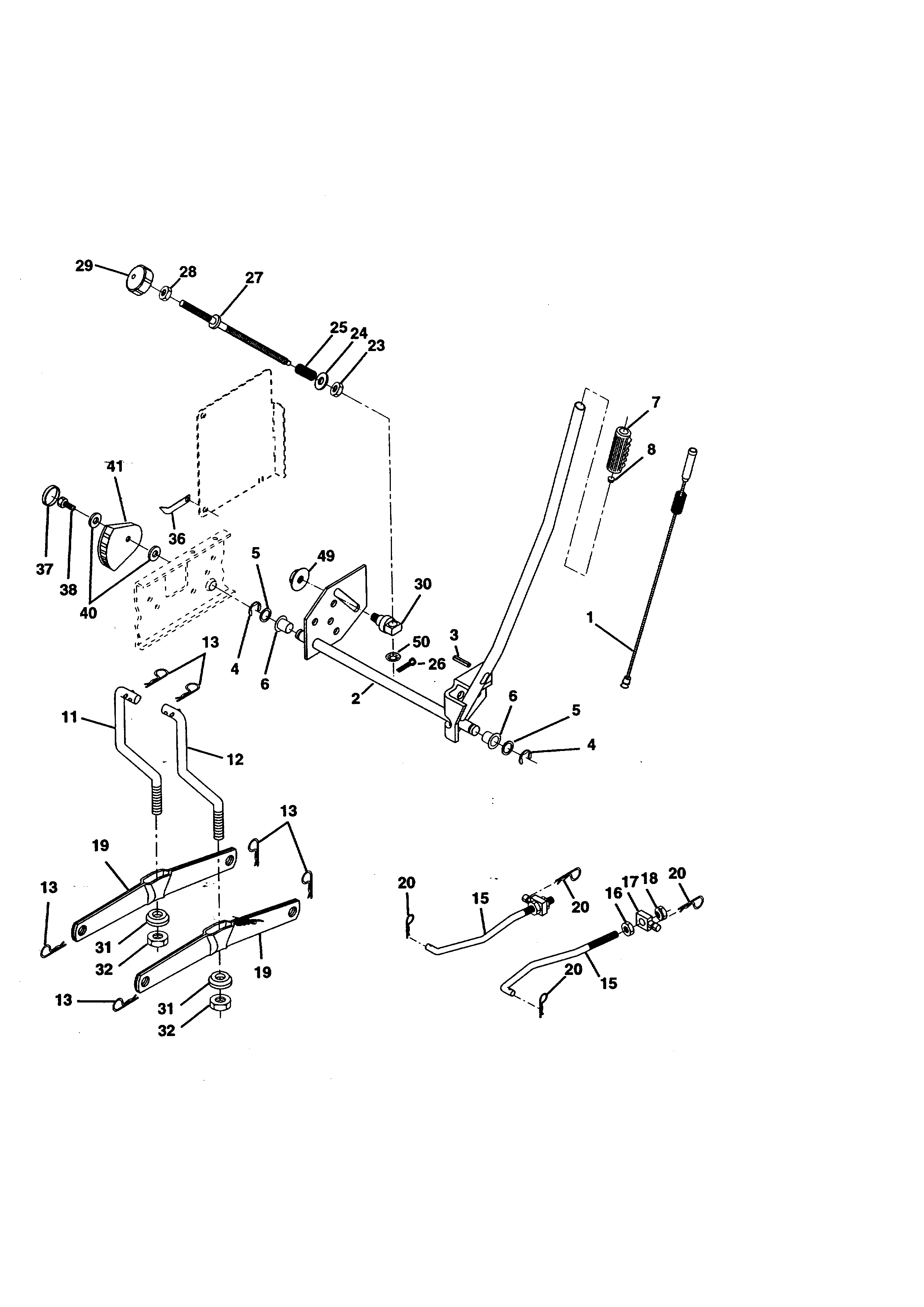 Craftsman 917272121 lift assembly diagram