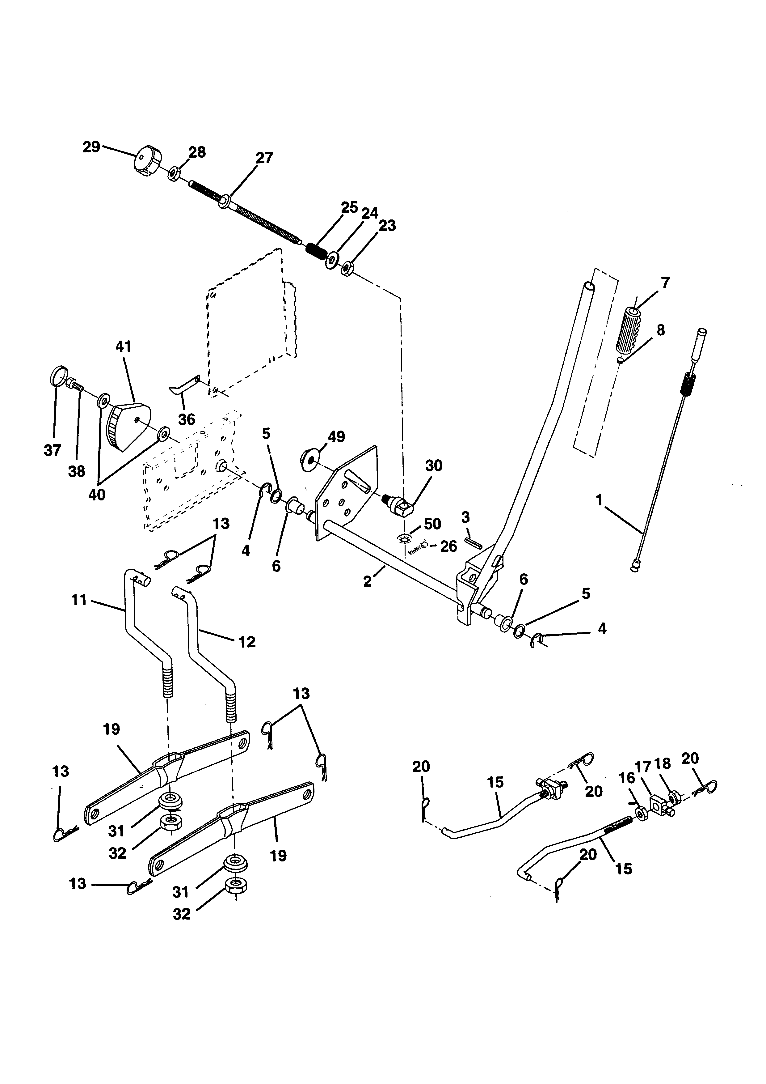 Western Auto AYP9187B89 lift diagram