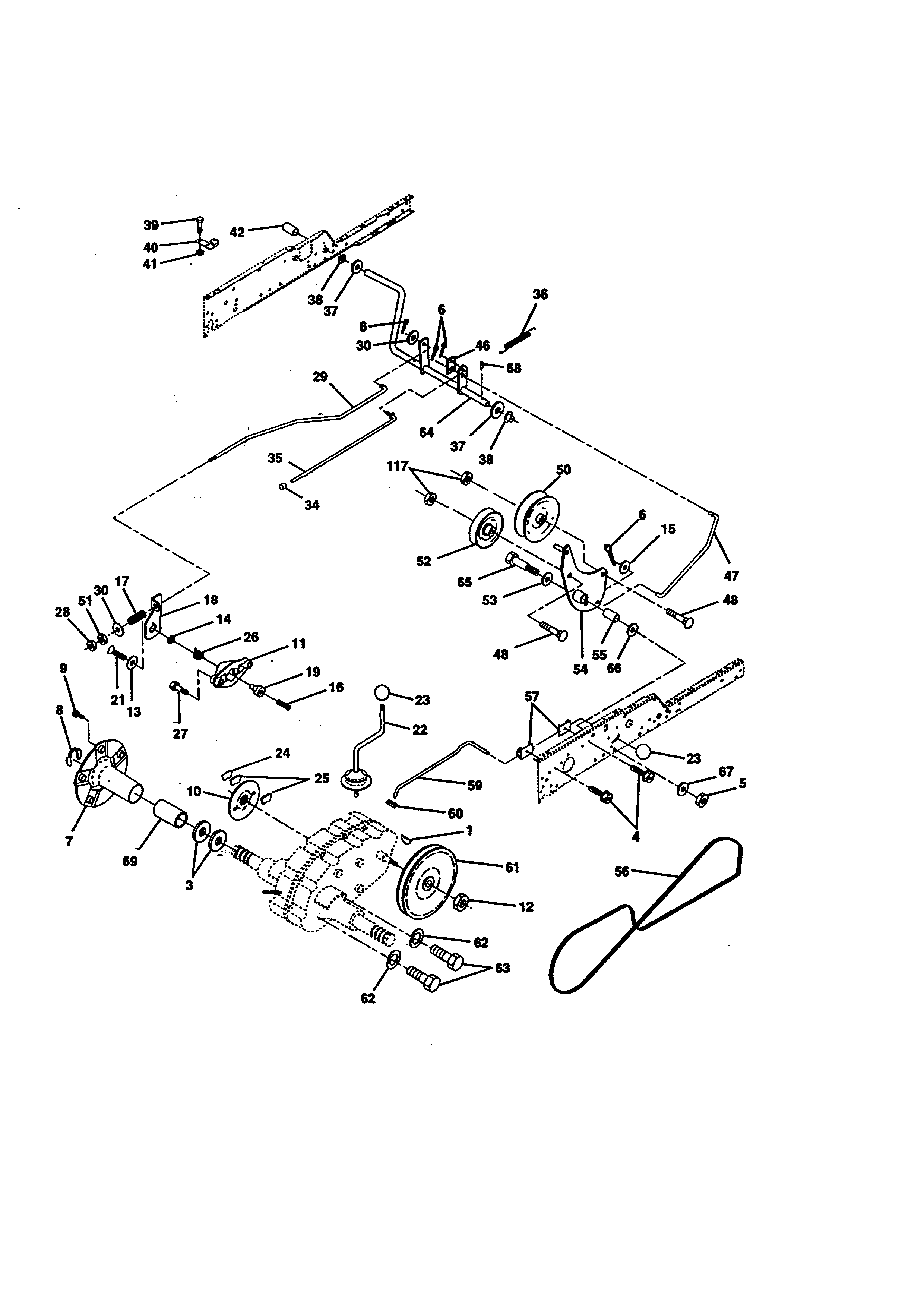 Craftsman 917273030 ground drive diagram
