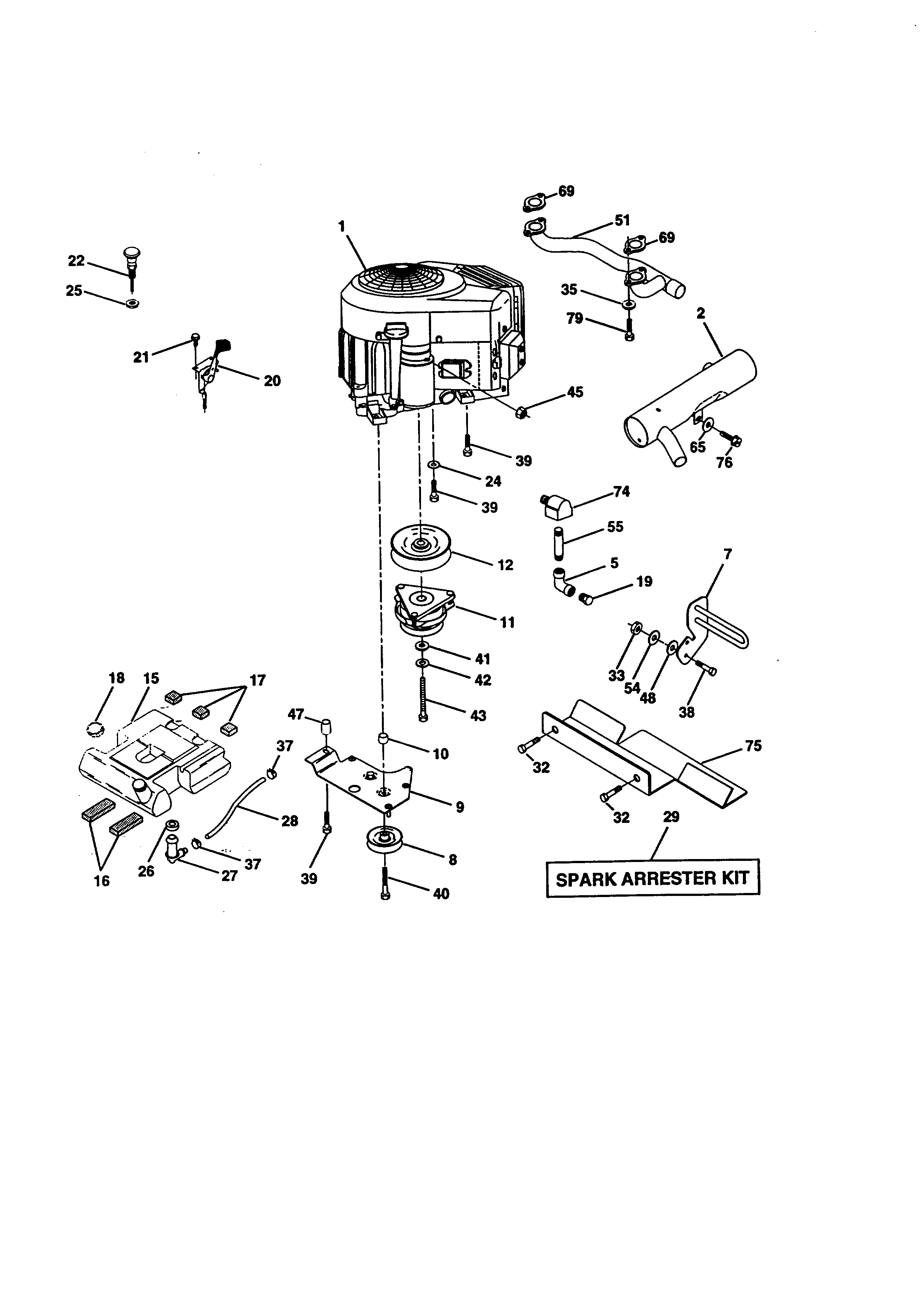 Craftsman 917273030 engine diagram