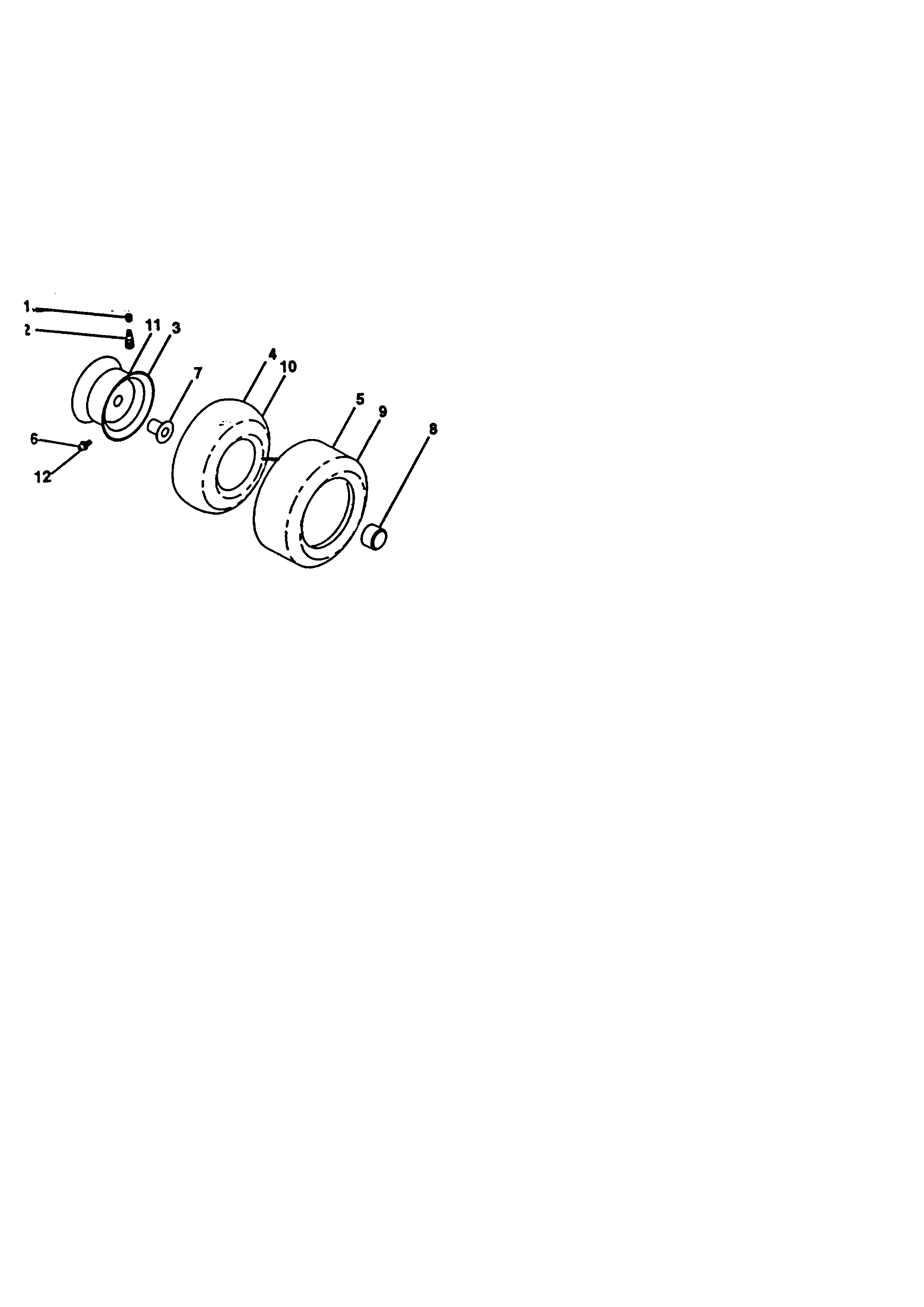 Craftsman 917273030 wheels and tires diagram