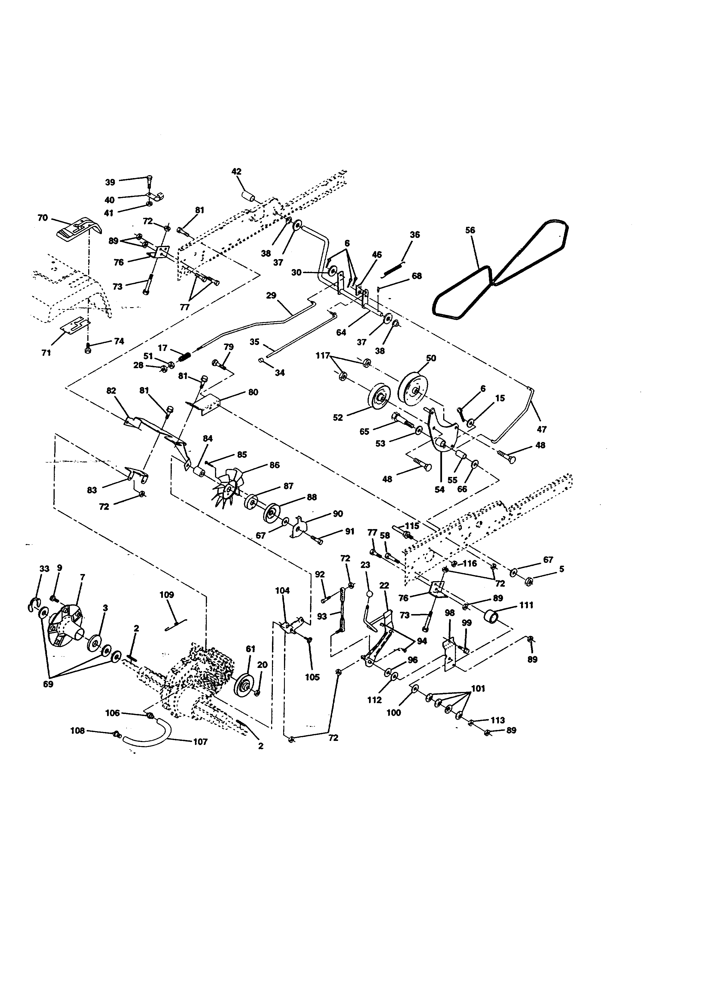 Craftsman 917273121 ground drive diagram