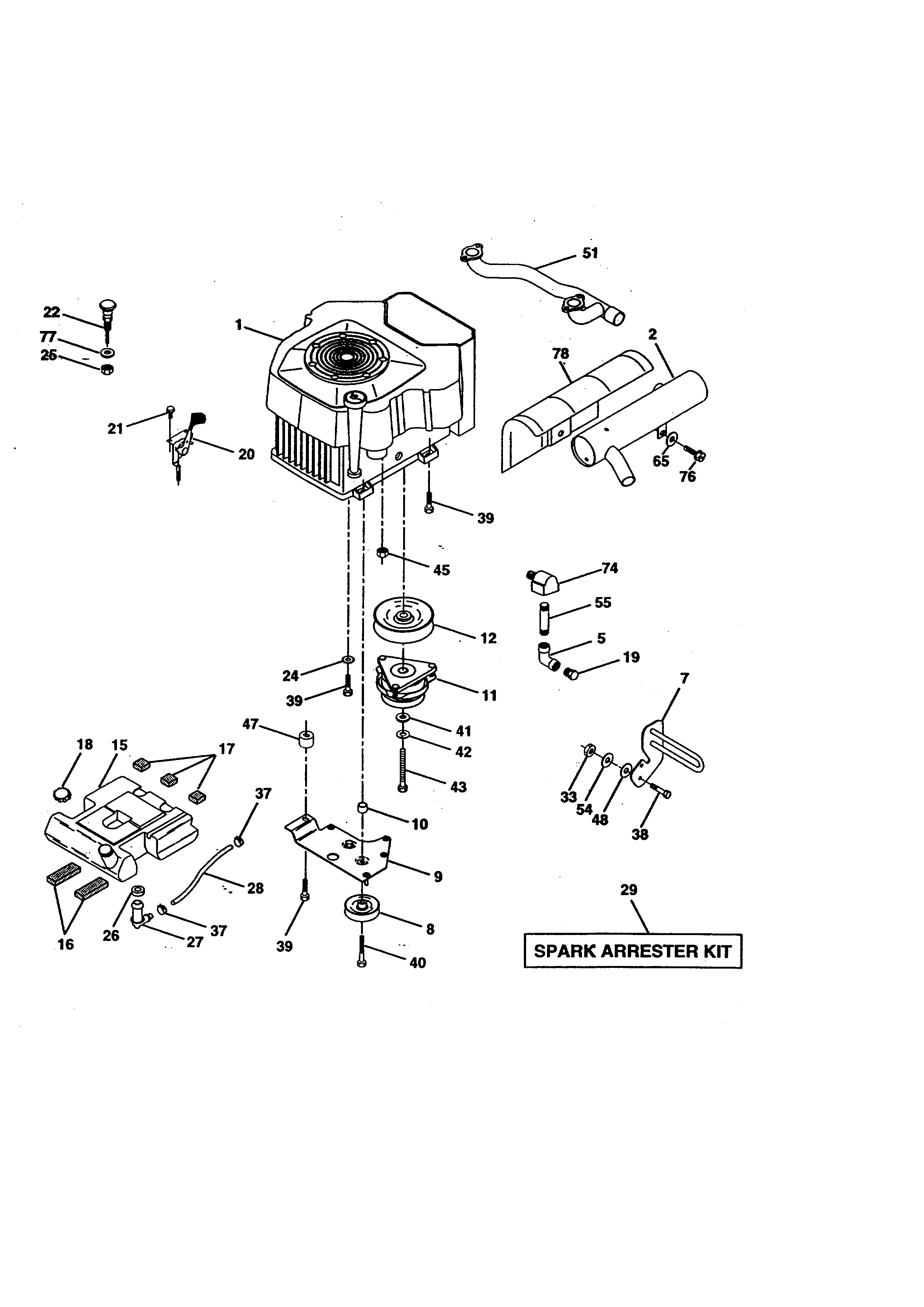 Craftsman 917273121 engine diagram