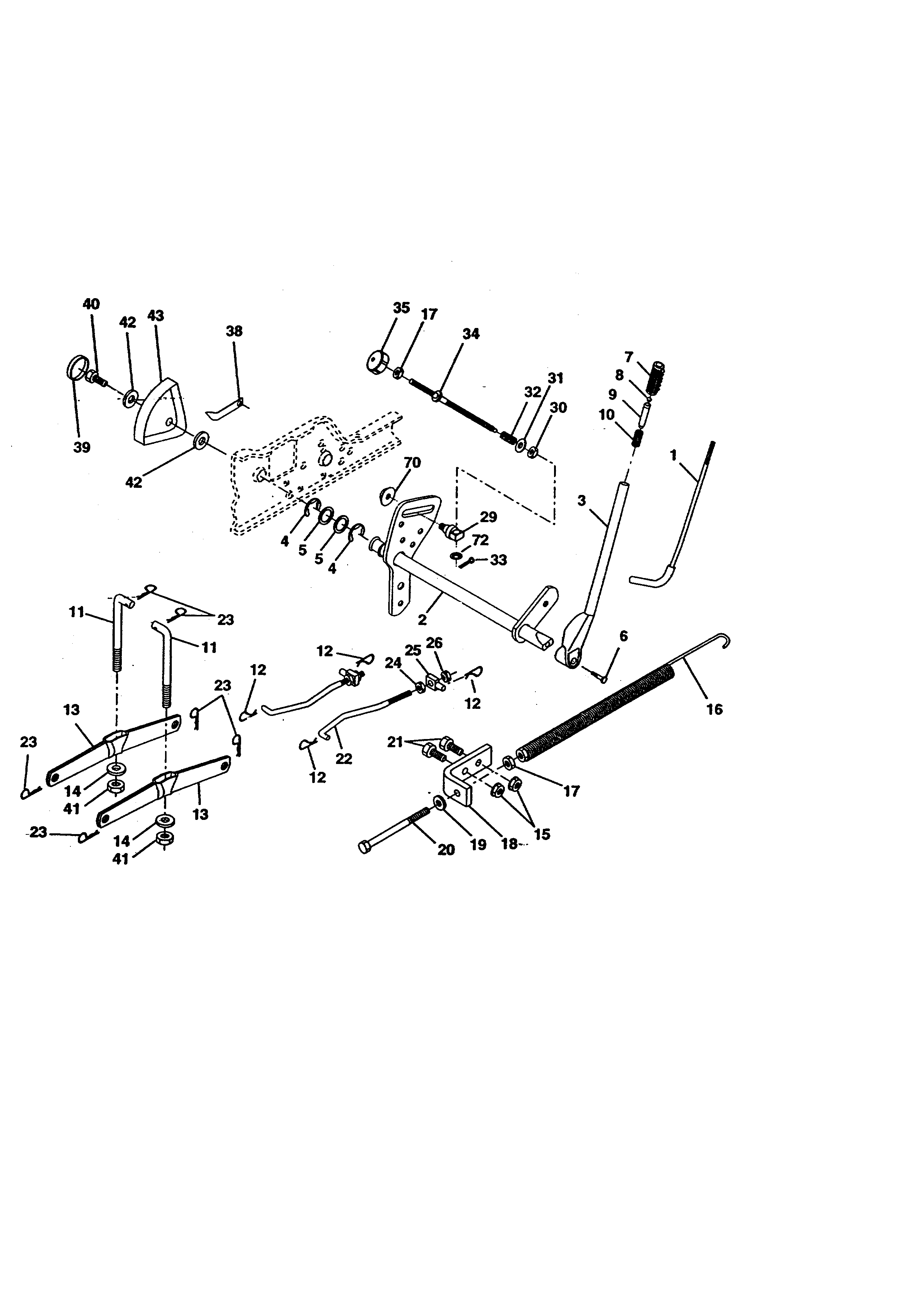 Craftsman 917273121 lift assembly diagram