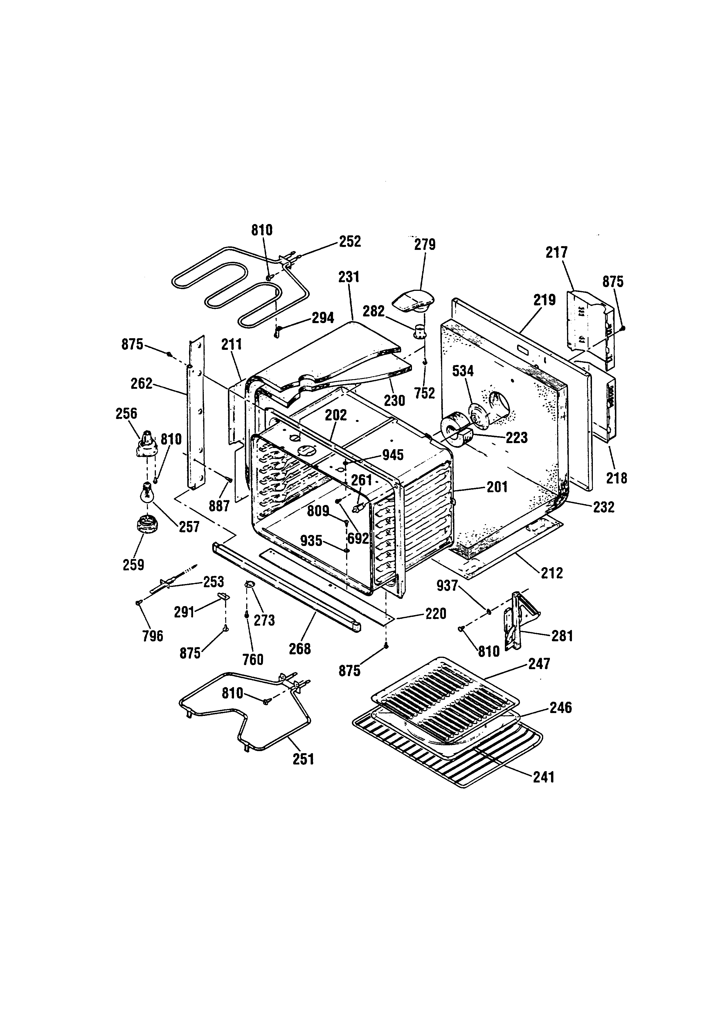 Kenmore 91141085890 body diagram