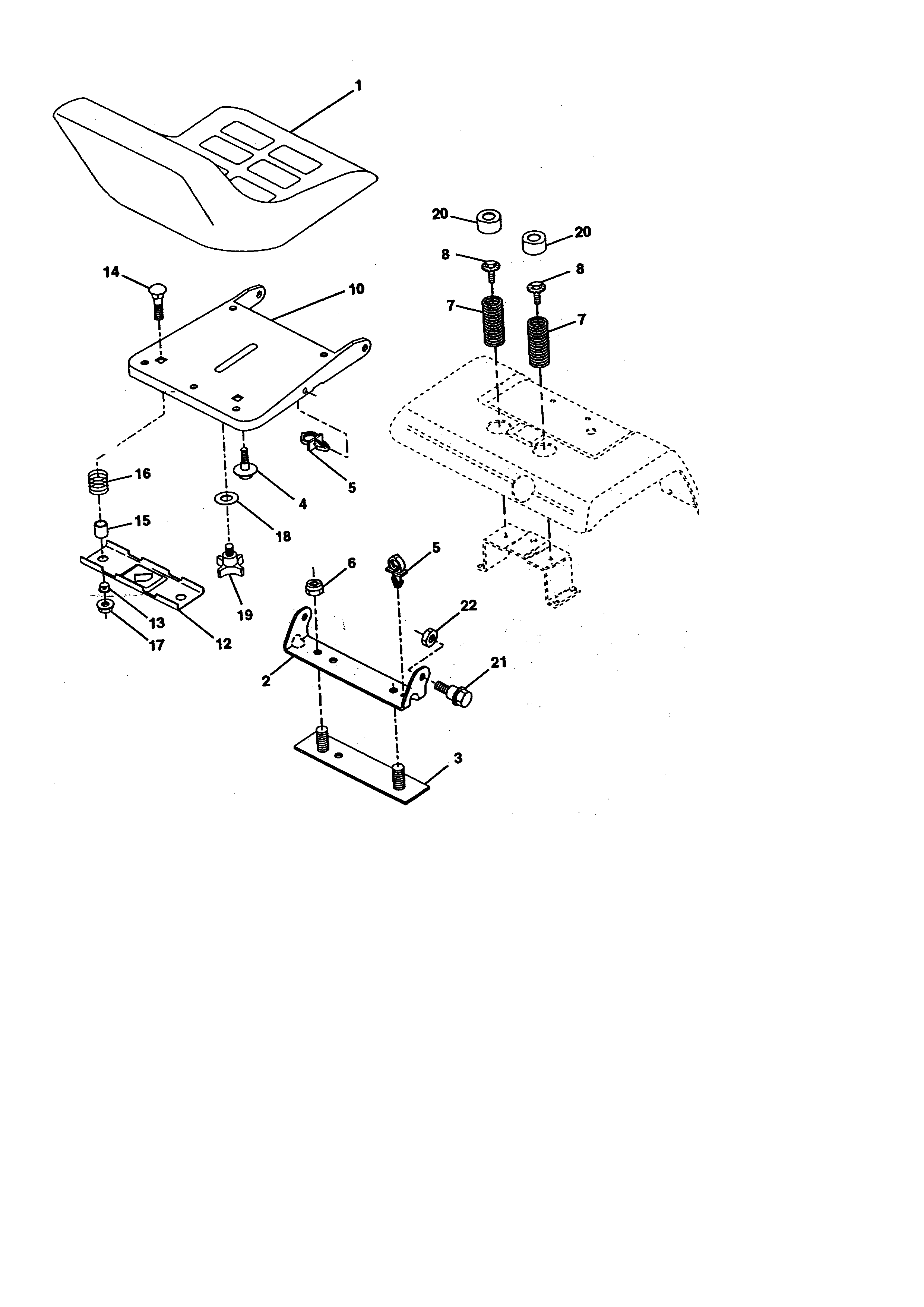 Craftsman 917273011 seat assembly diagram