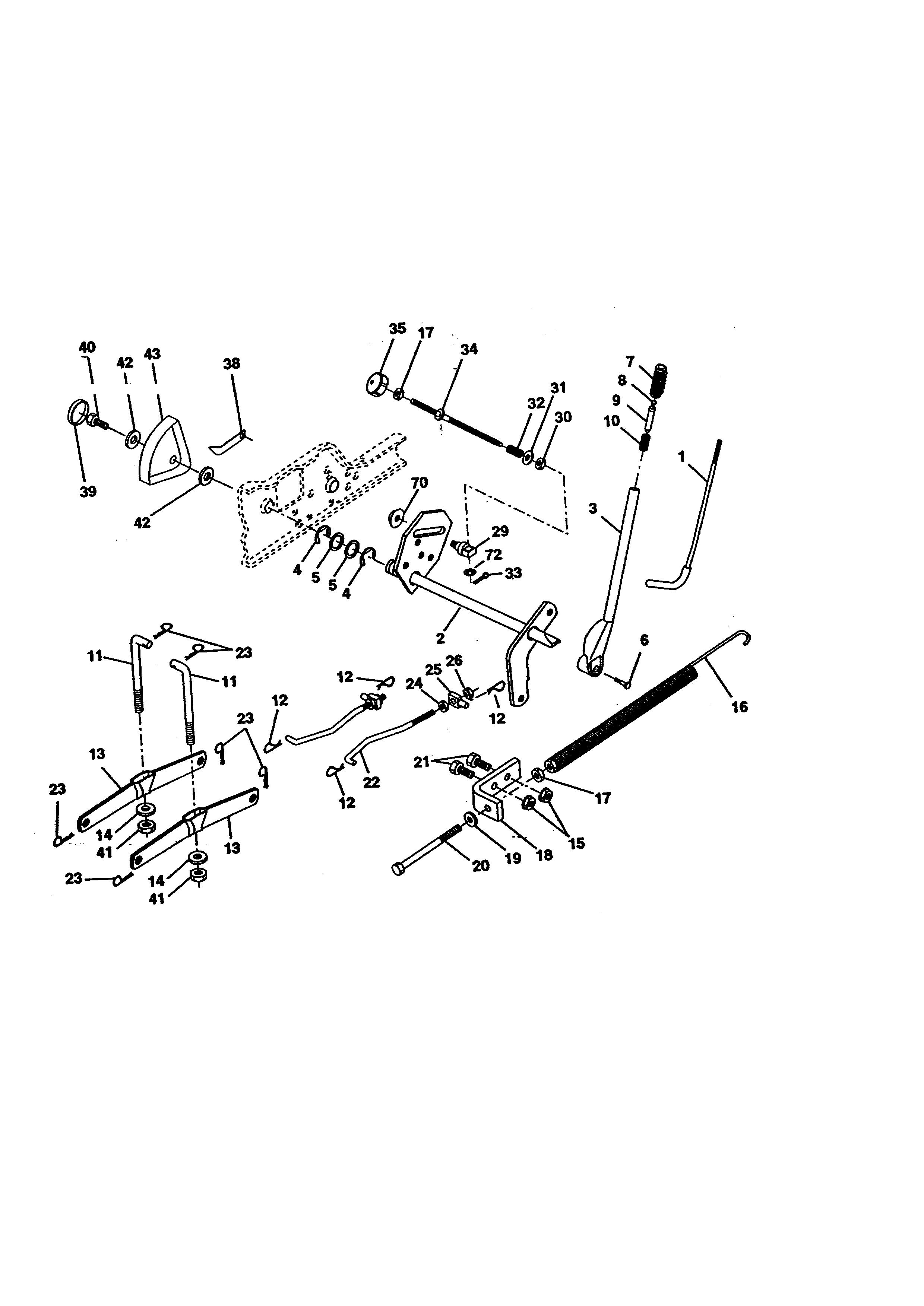 Craftsman 917273011 lift assembly diagram