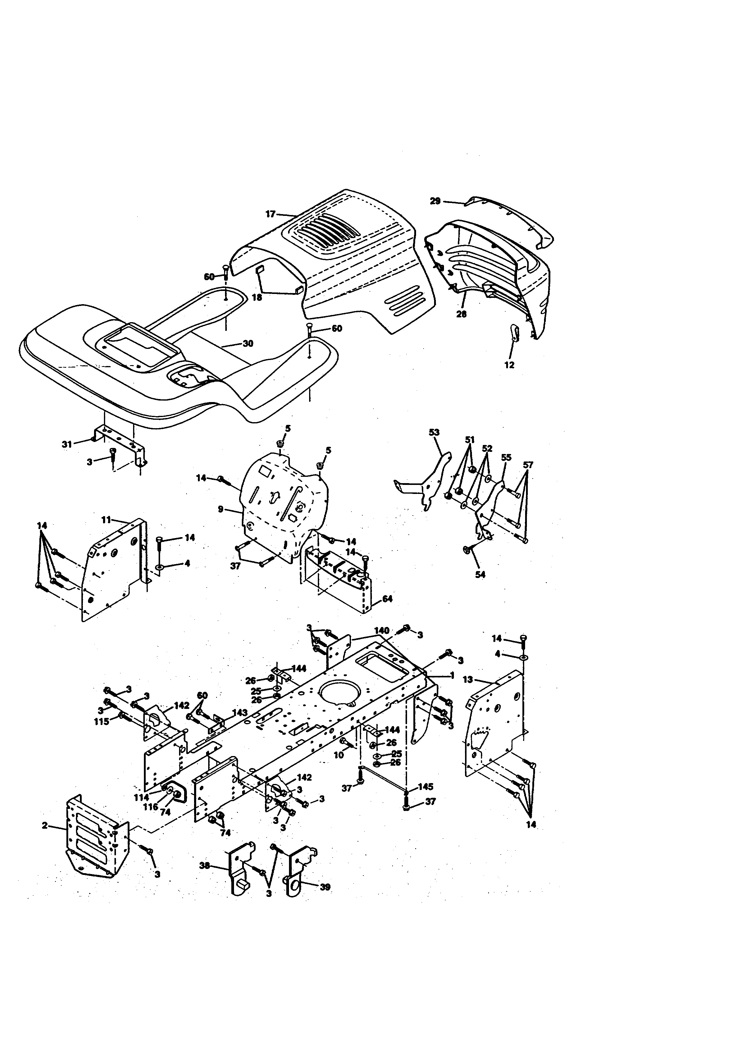 Craftsman 917270711 chassis and enclosures diagram