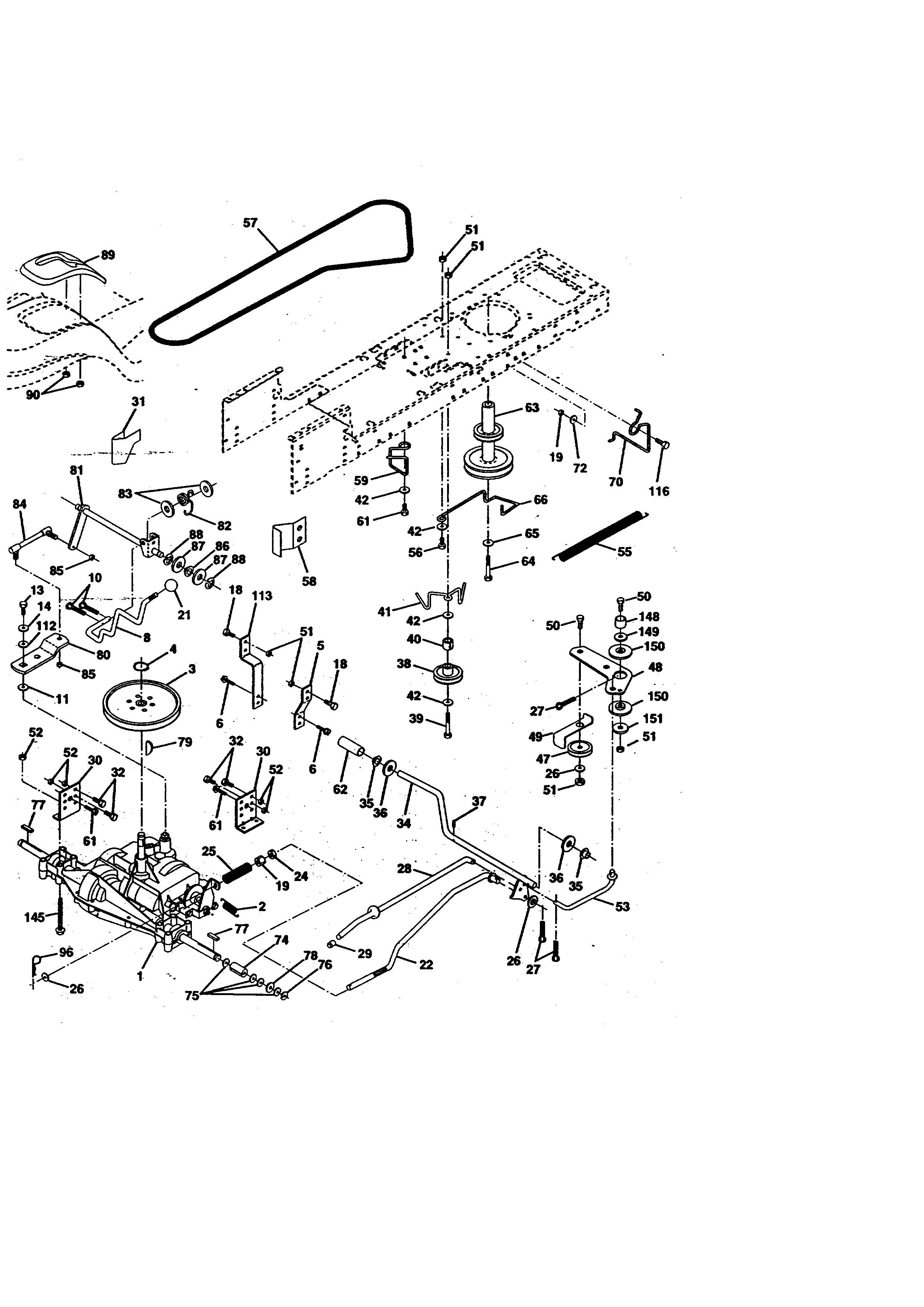 Craftsman 917270711 ground drive diagram