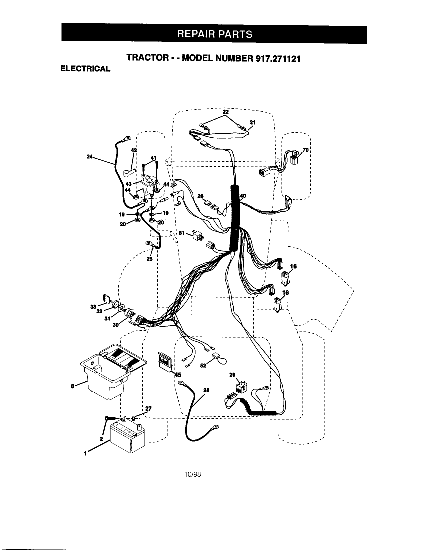 Craftsman 917271121 electrical diagram