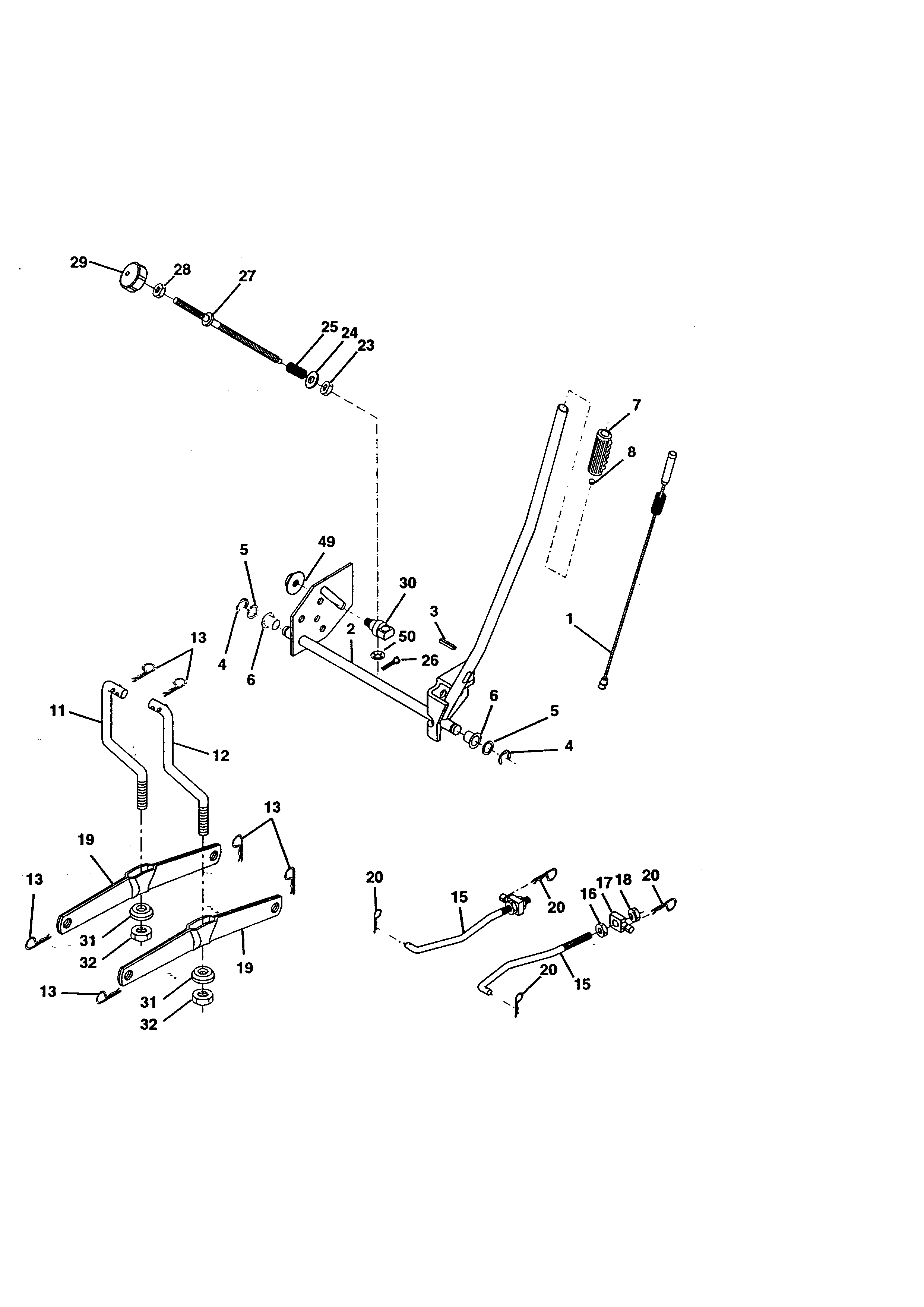 Craftsman 917271121 lift assembly diagram