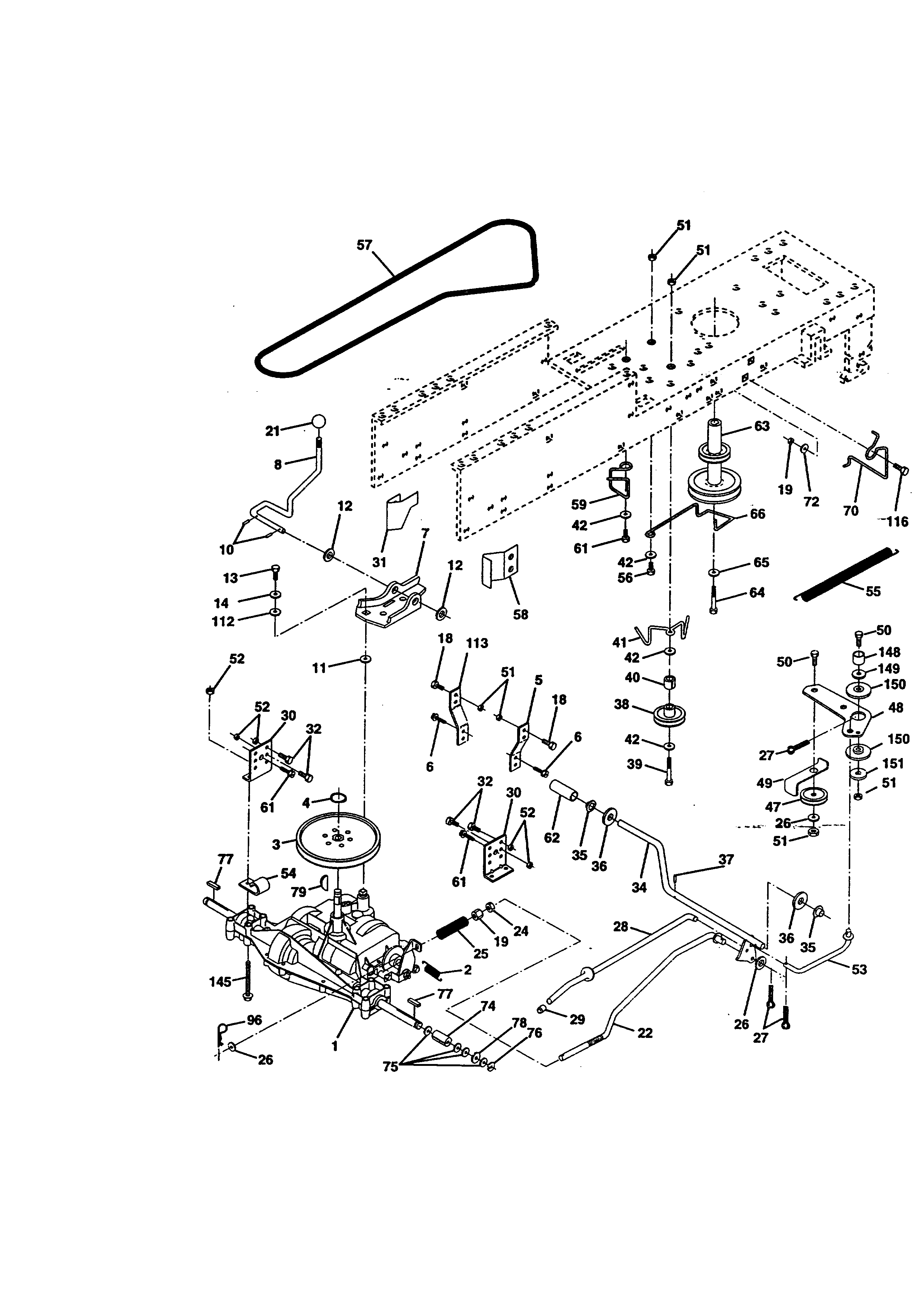 Craftsman 917270512 ground drive diagram