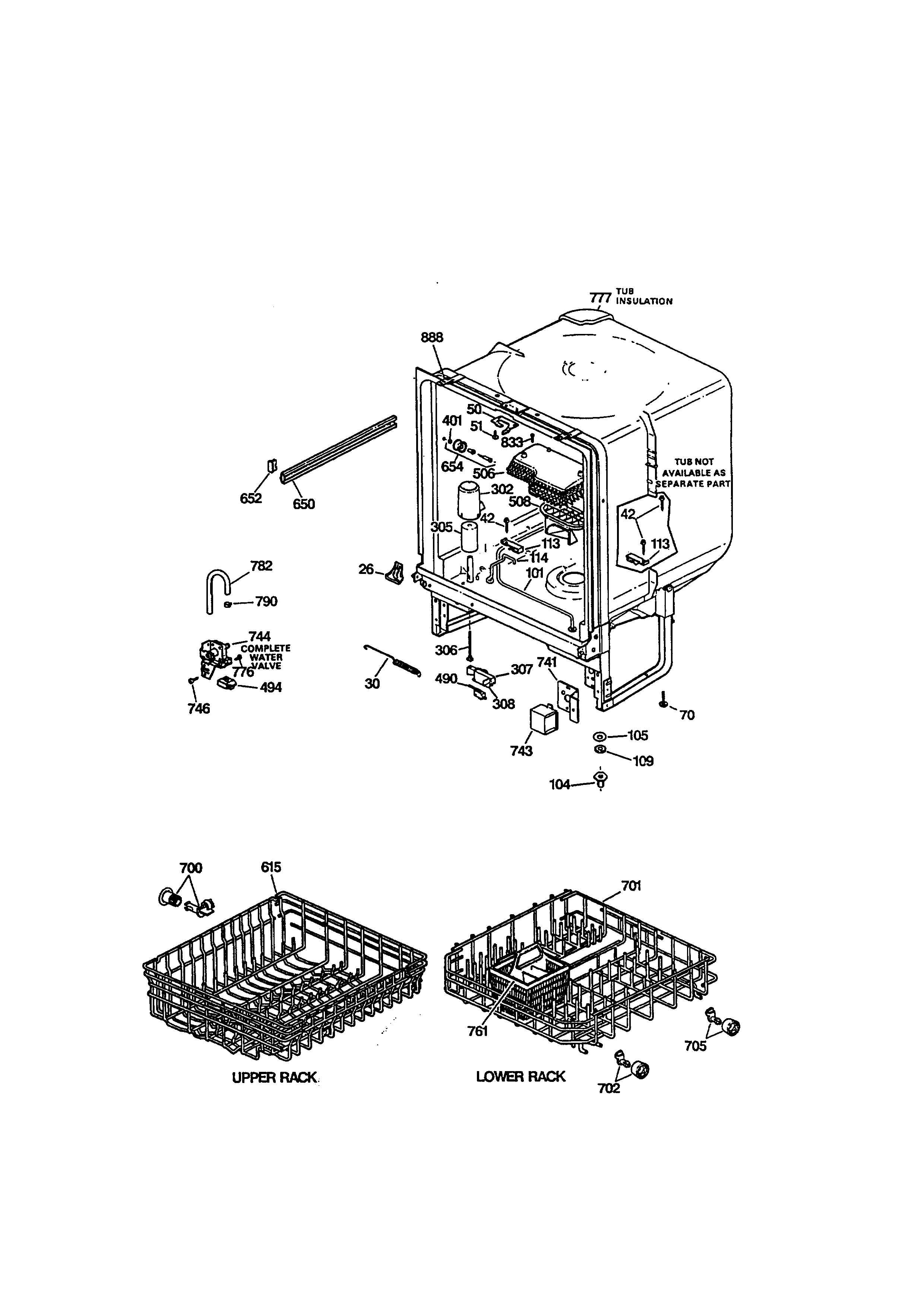Kenmore 36314075790 body parts diagram
