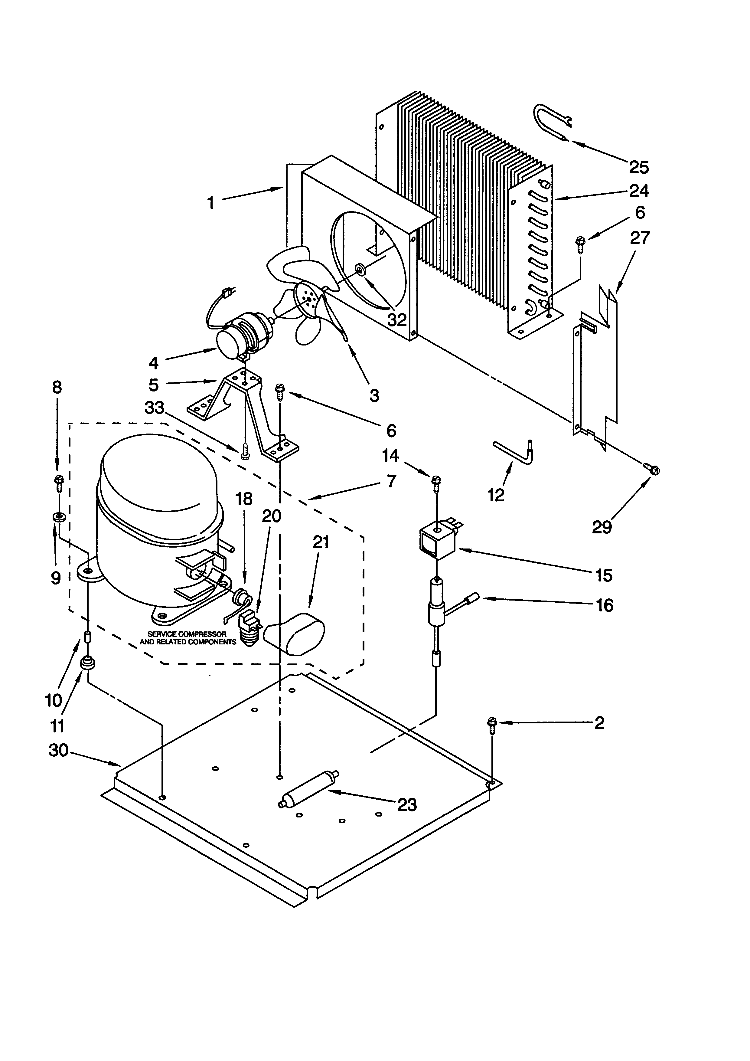 Whirlpool EC5100XFB1 unit diagram