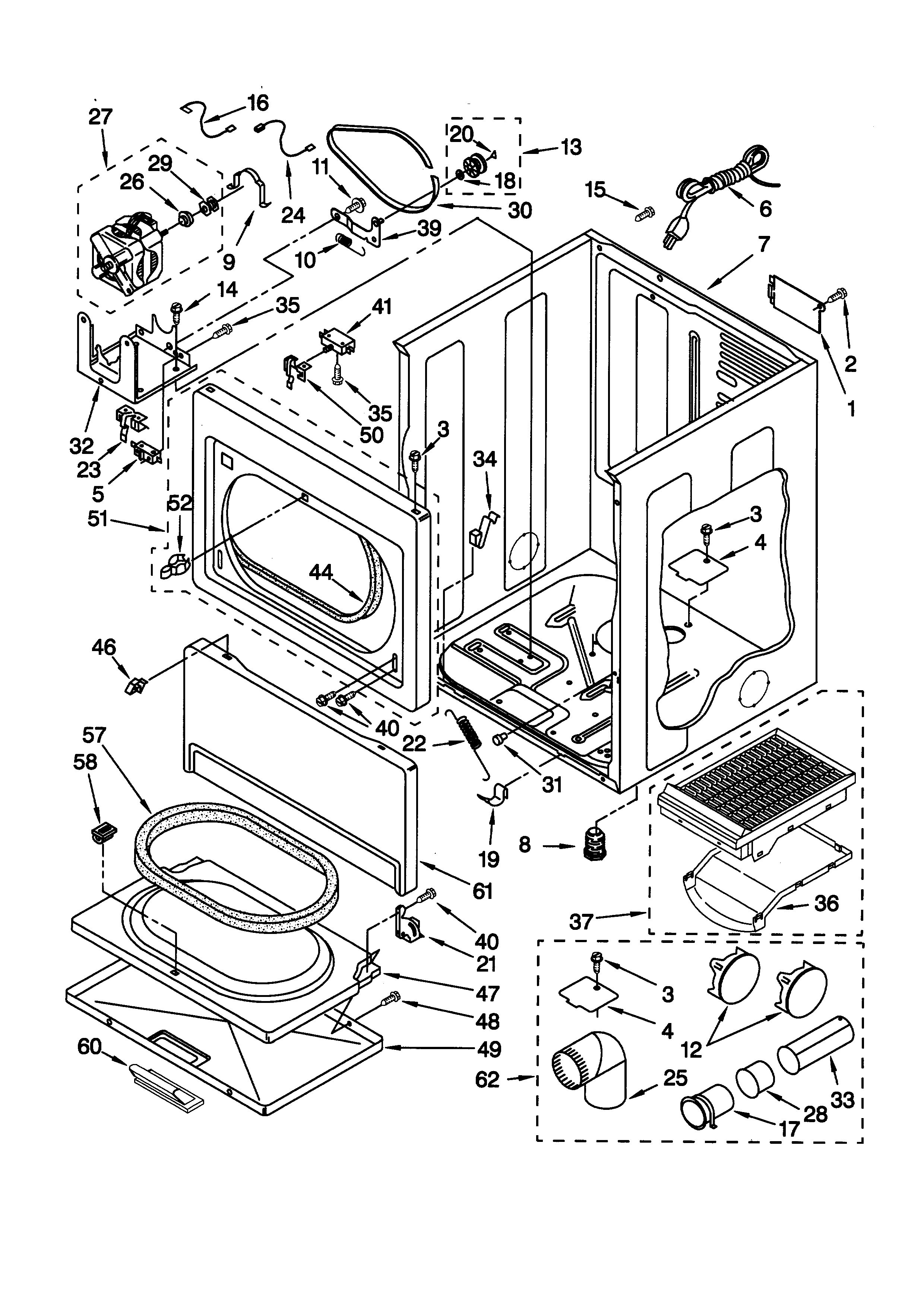 Kenmore 11076914693 cabinet diagram