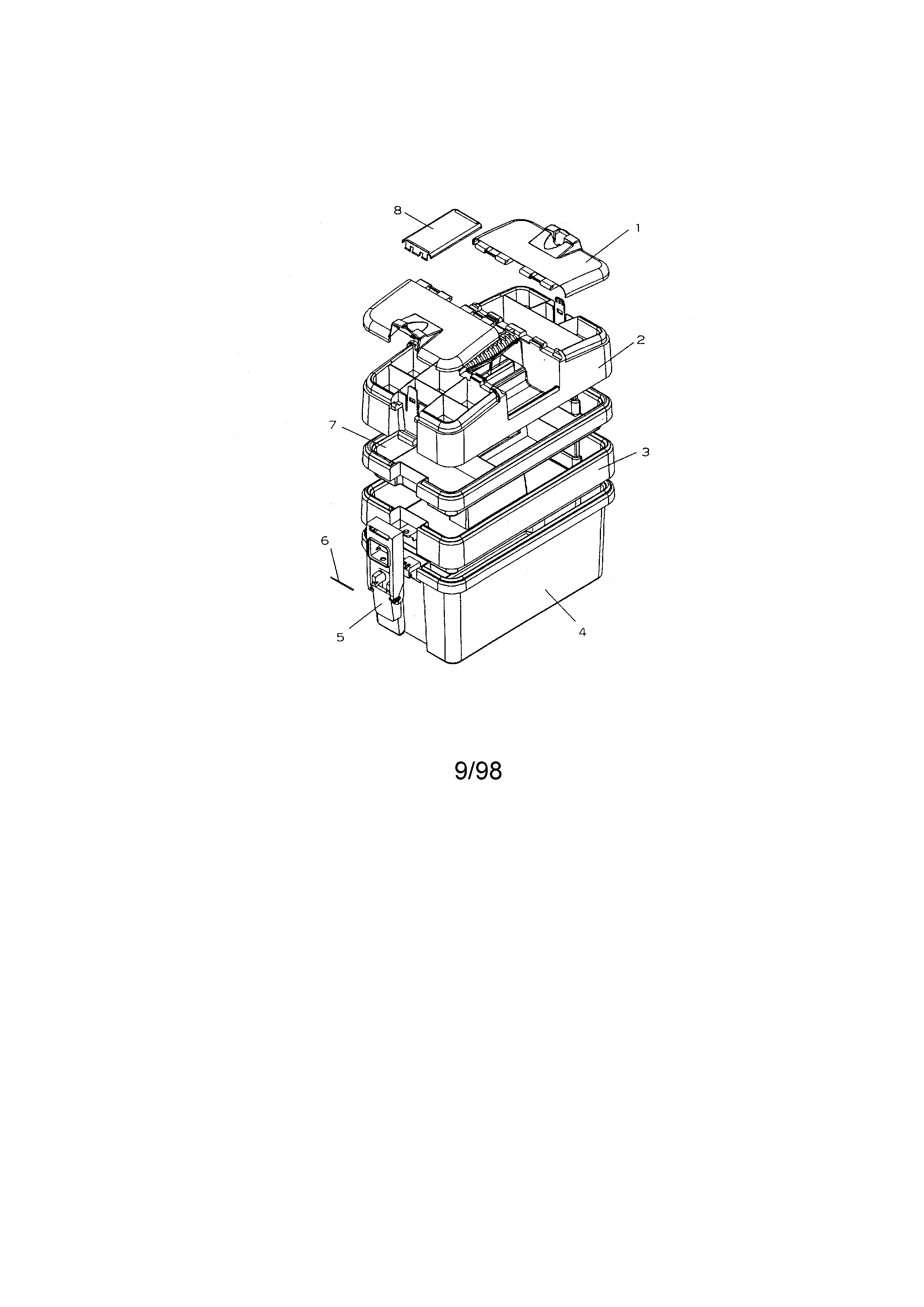 Craftsman 706651890 tool organizer ii diagram