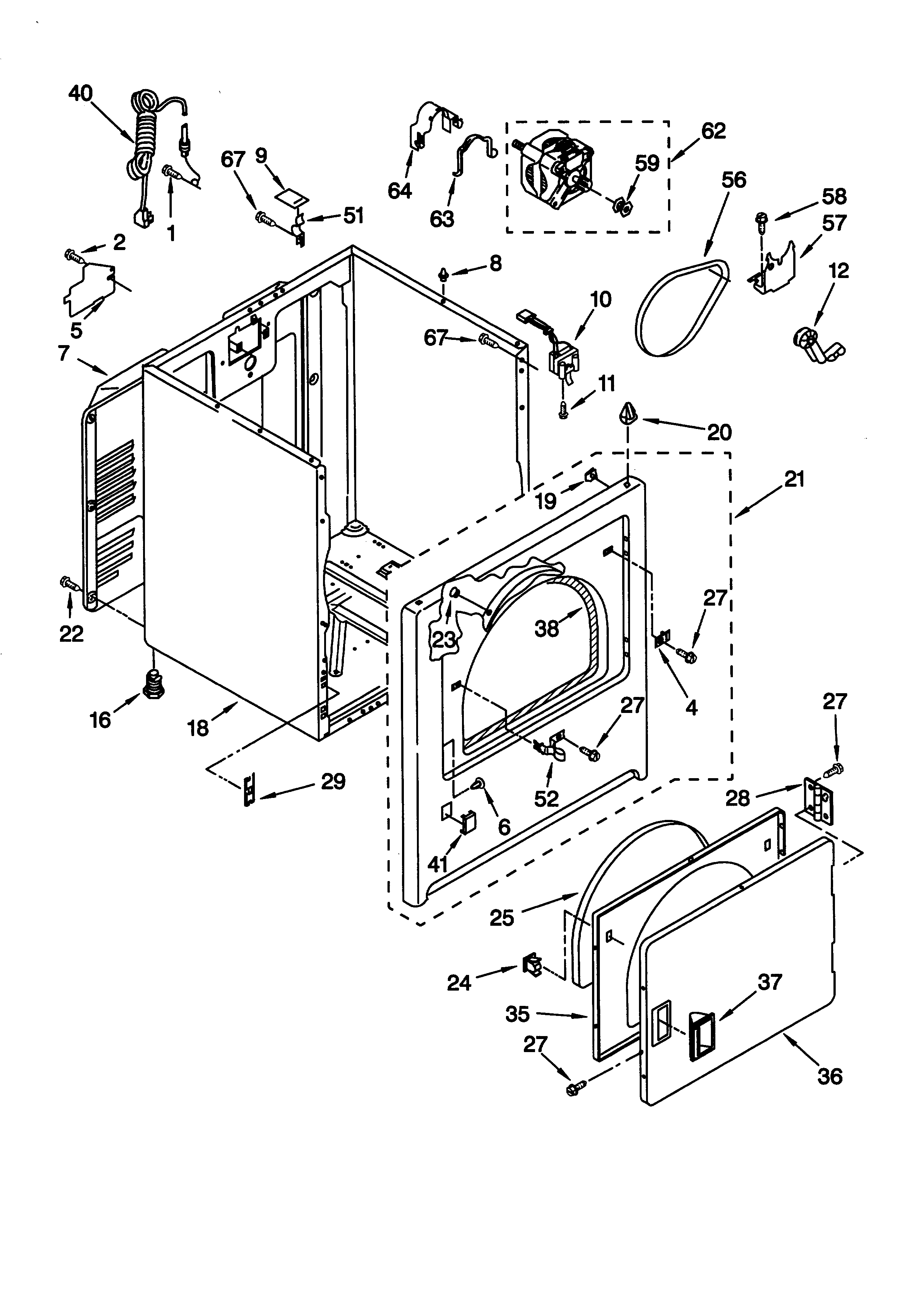 KitchenAid JG4ST700GZ0 cabinet diagram