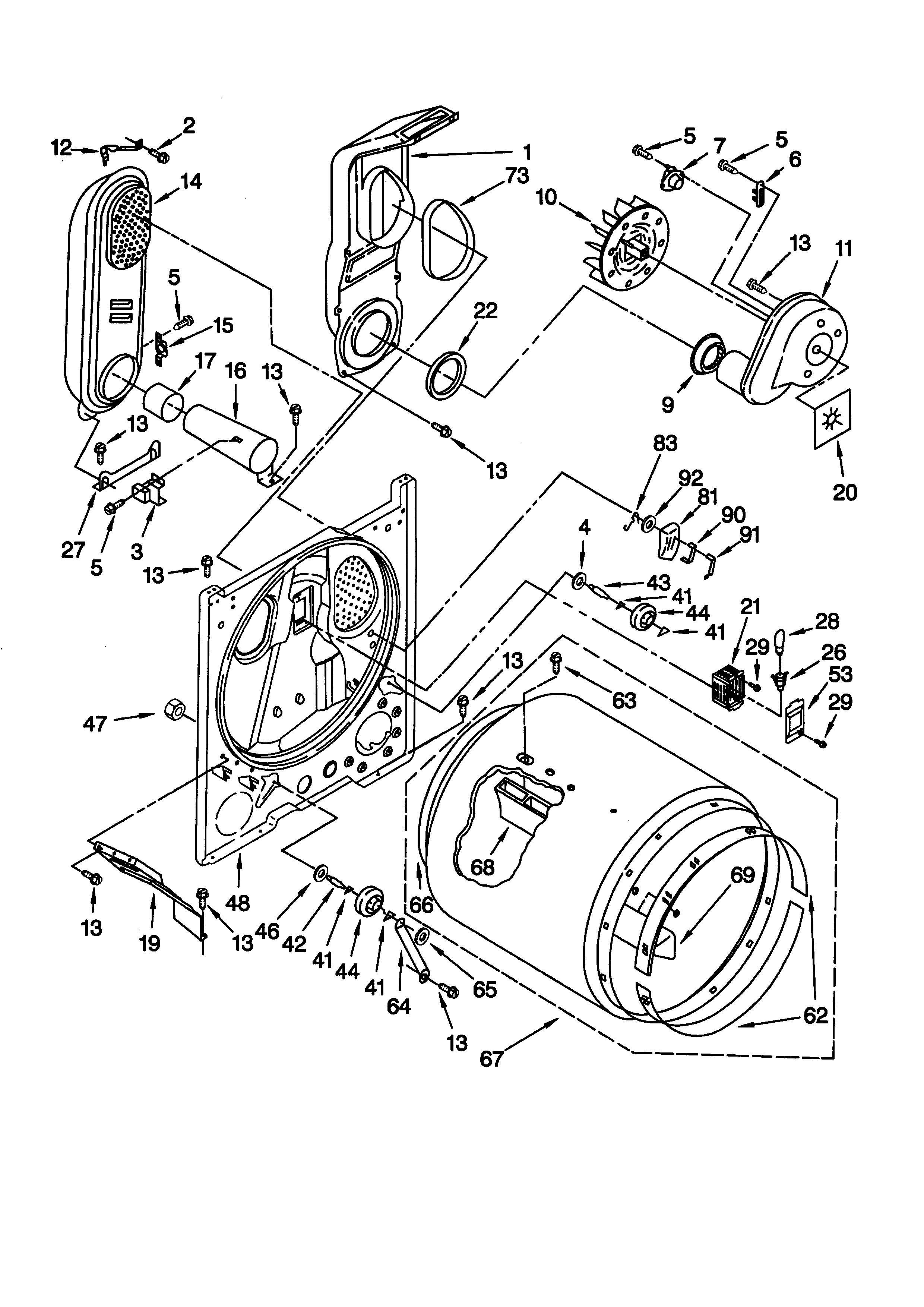 KitchenAid JG4ST700GZ0 bulkhead diagram