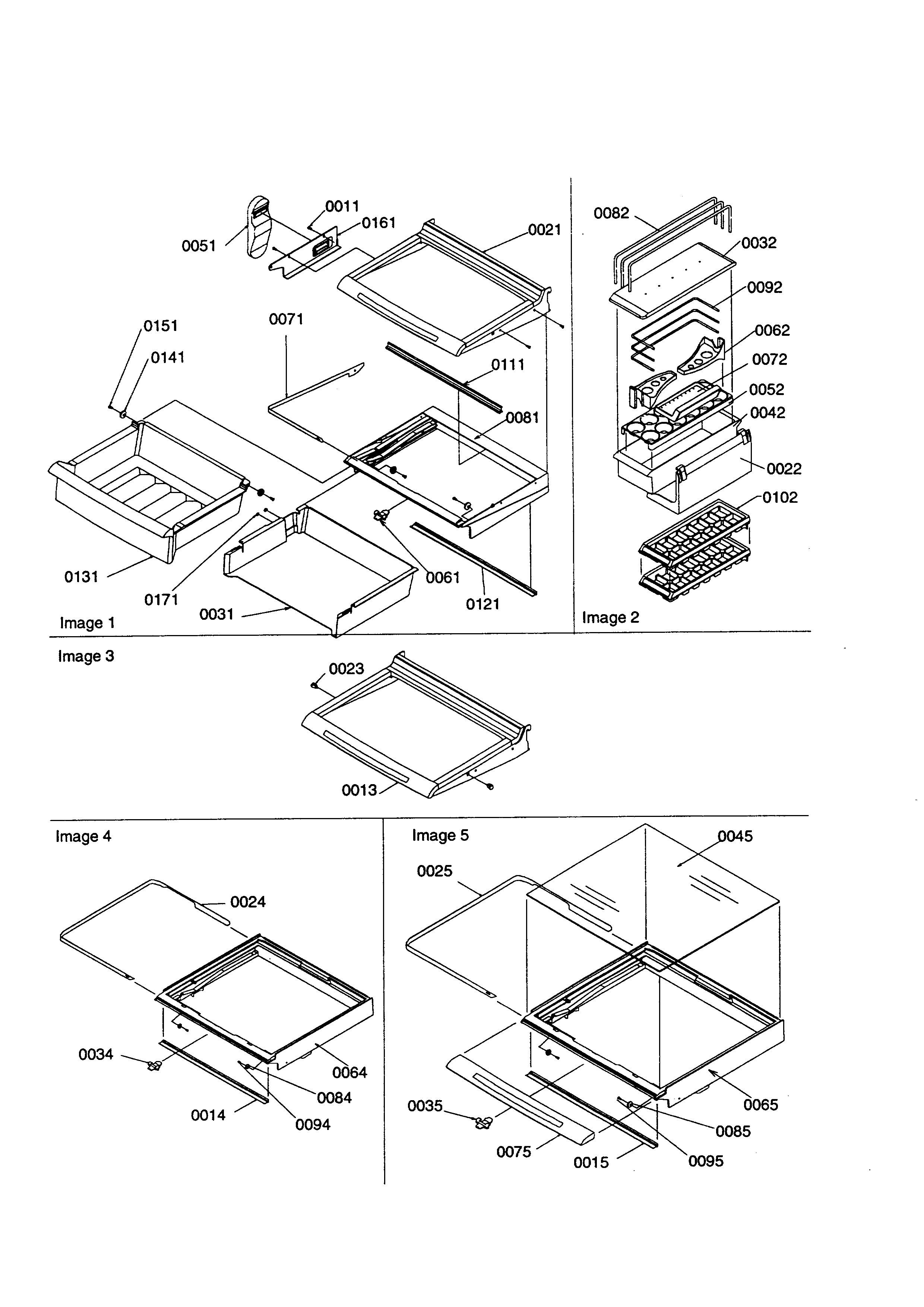 Kenmore 59658637890 deli/shelves/crisper diagram