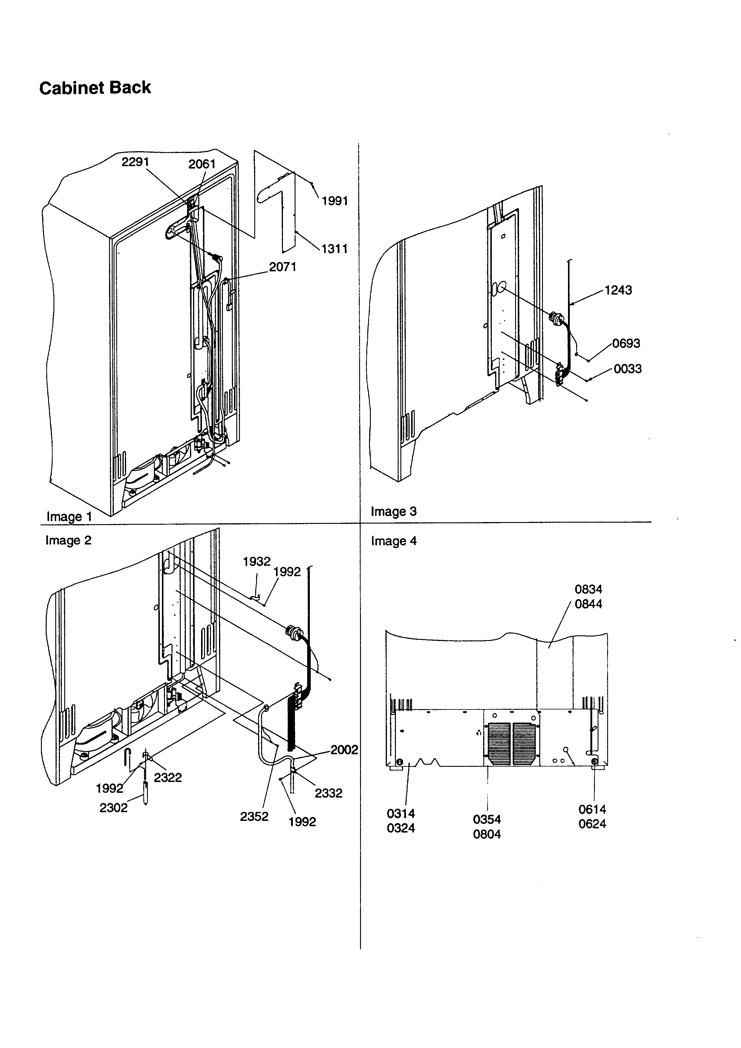 Kenmore 59658637890 cabinet diagram