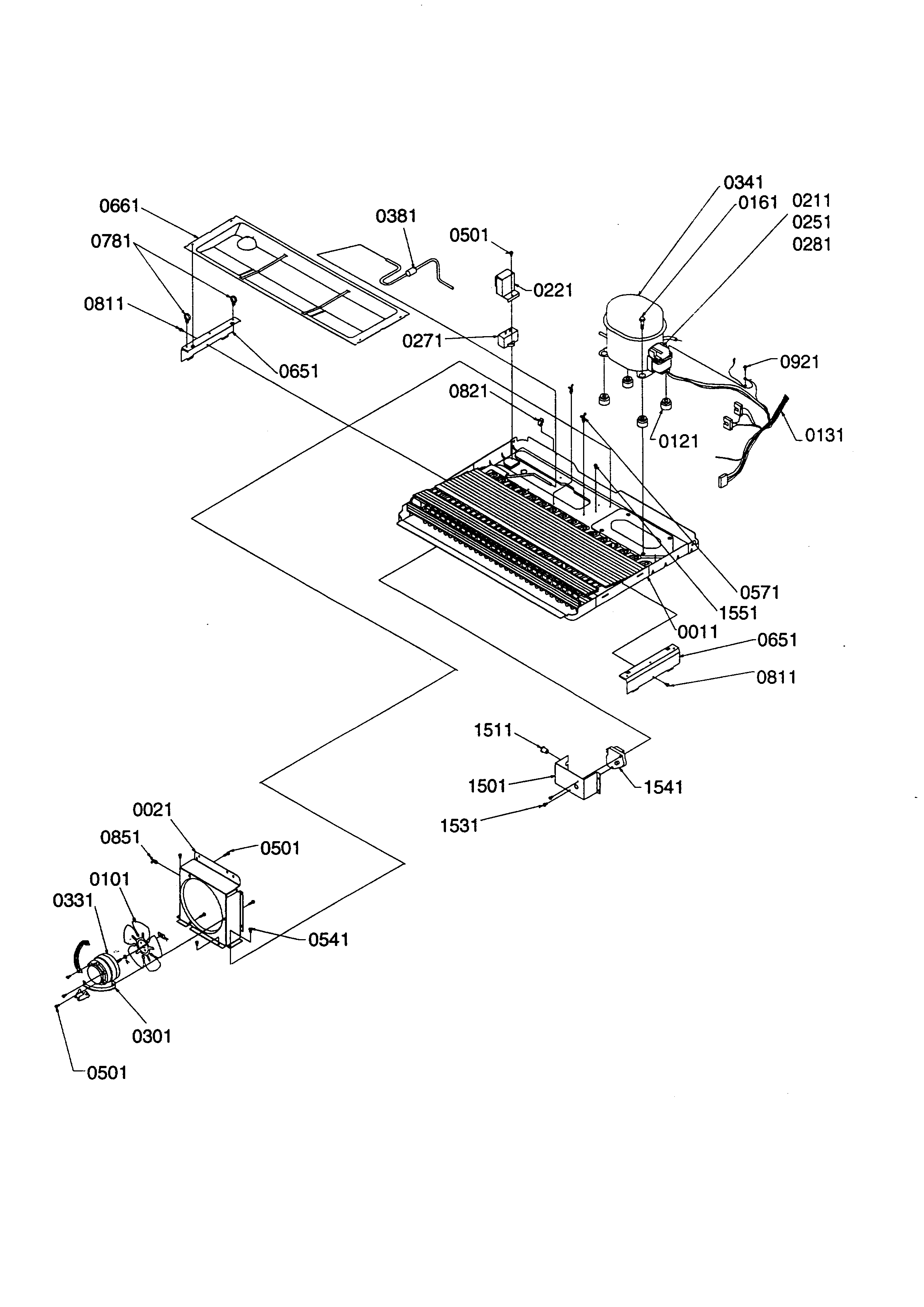 Kenmore 59658637890 machine compartment/muffler diagram