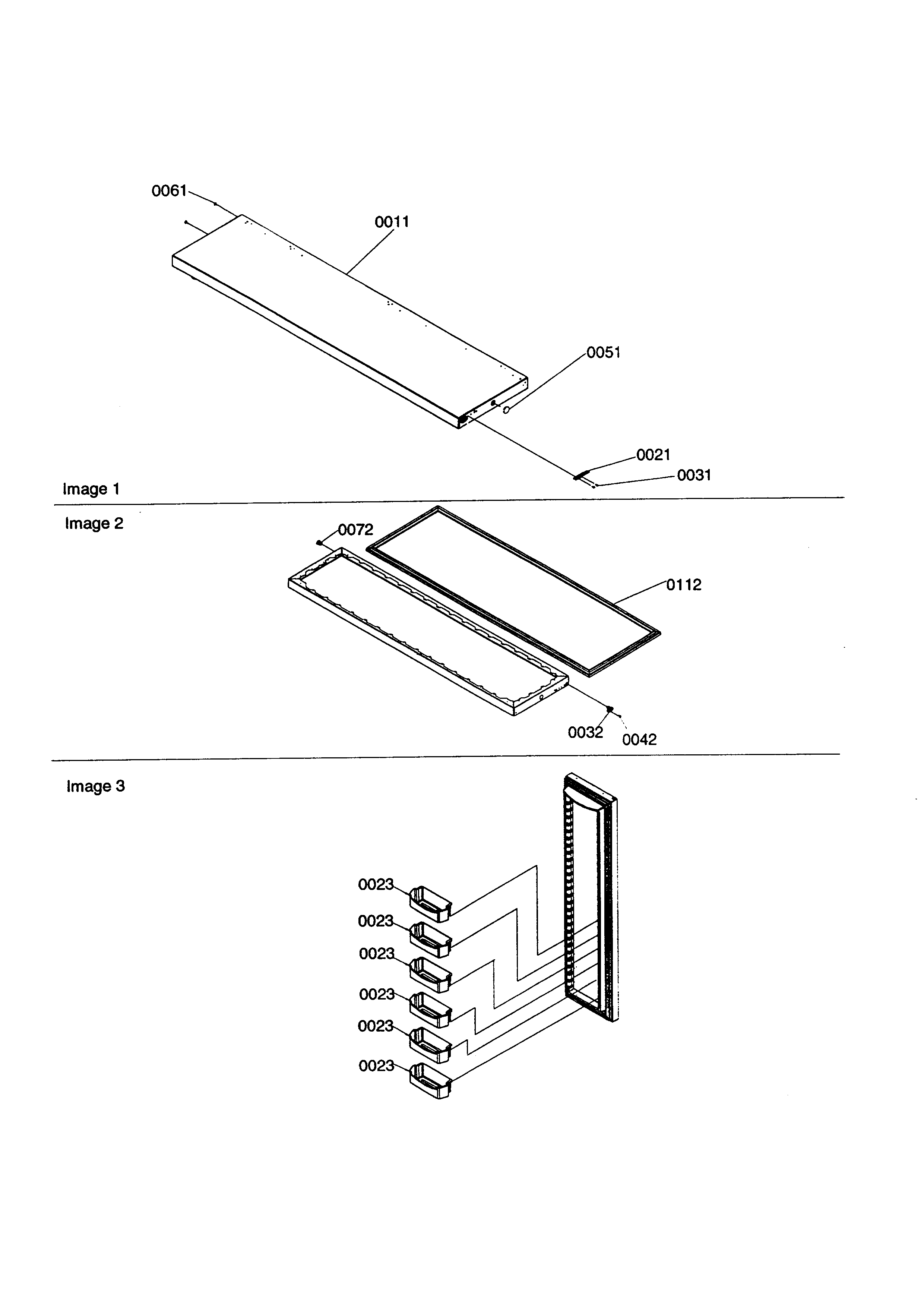Kenmore 59658632890 freezer door diagram