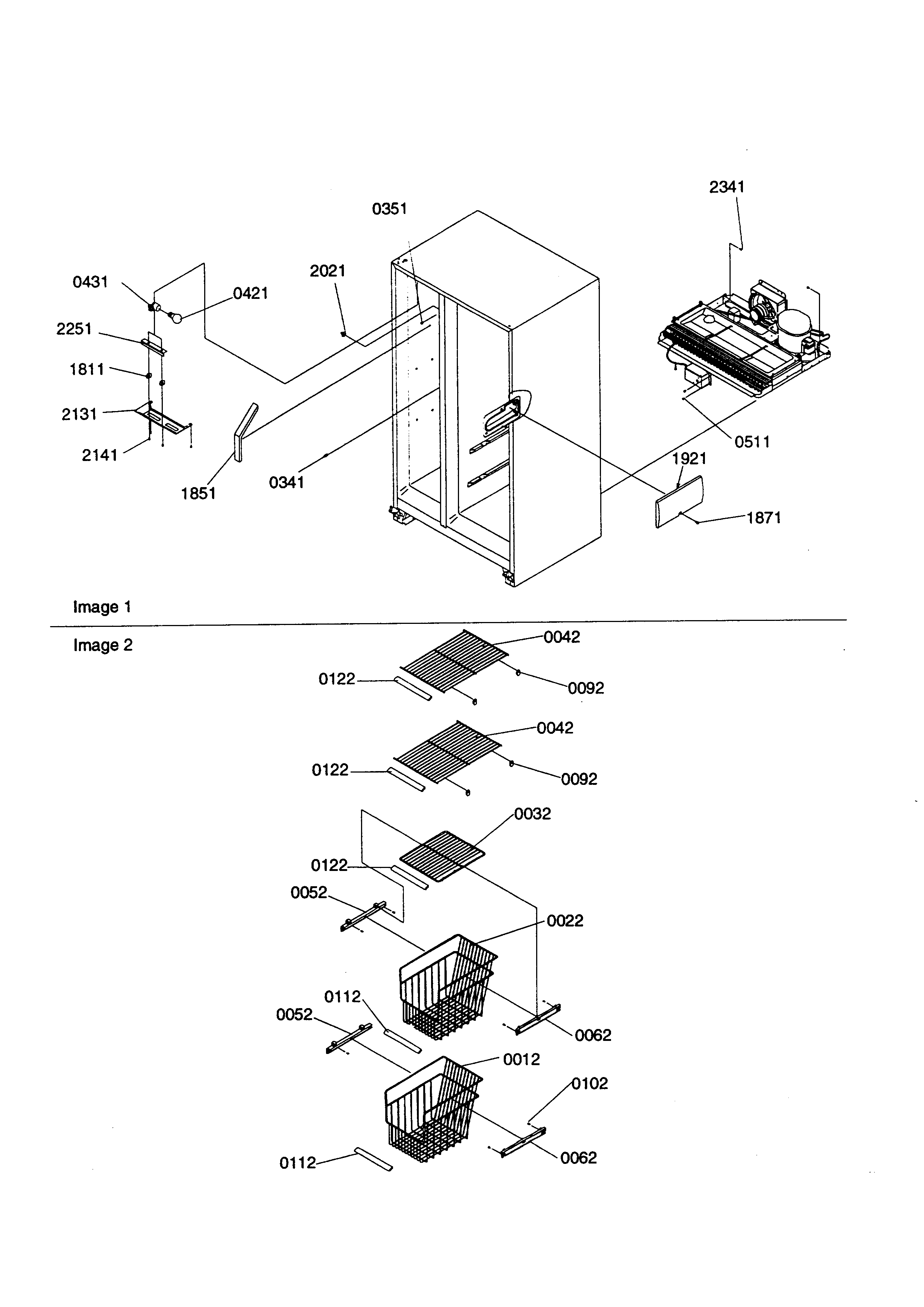 Kenmore 59658632890 freezer shelves and lights diagram